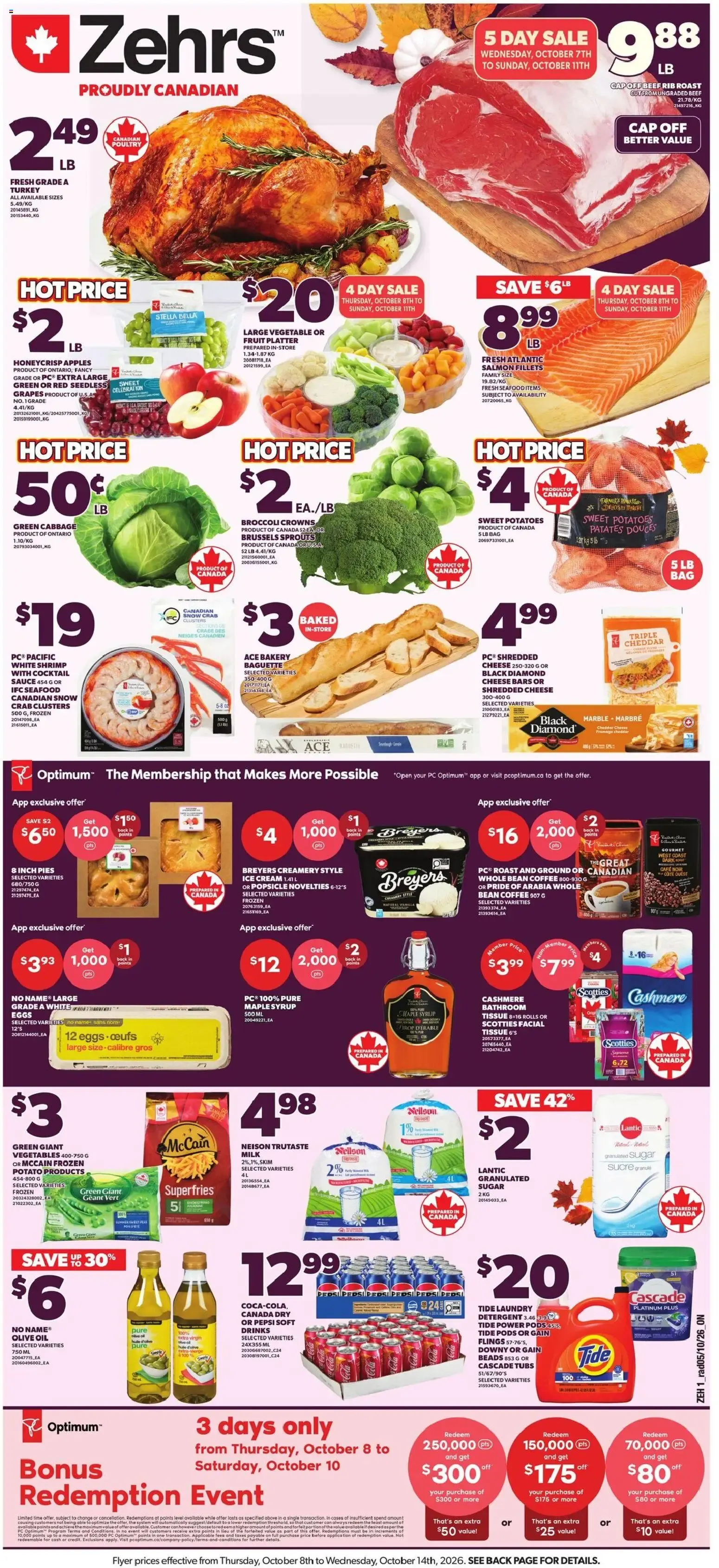 Zehrs weekly flyer / circulaire from Oct 8, 2026 > weekly specials & deals