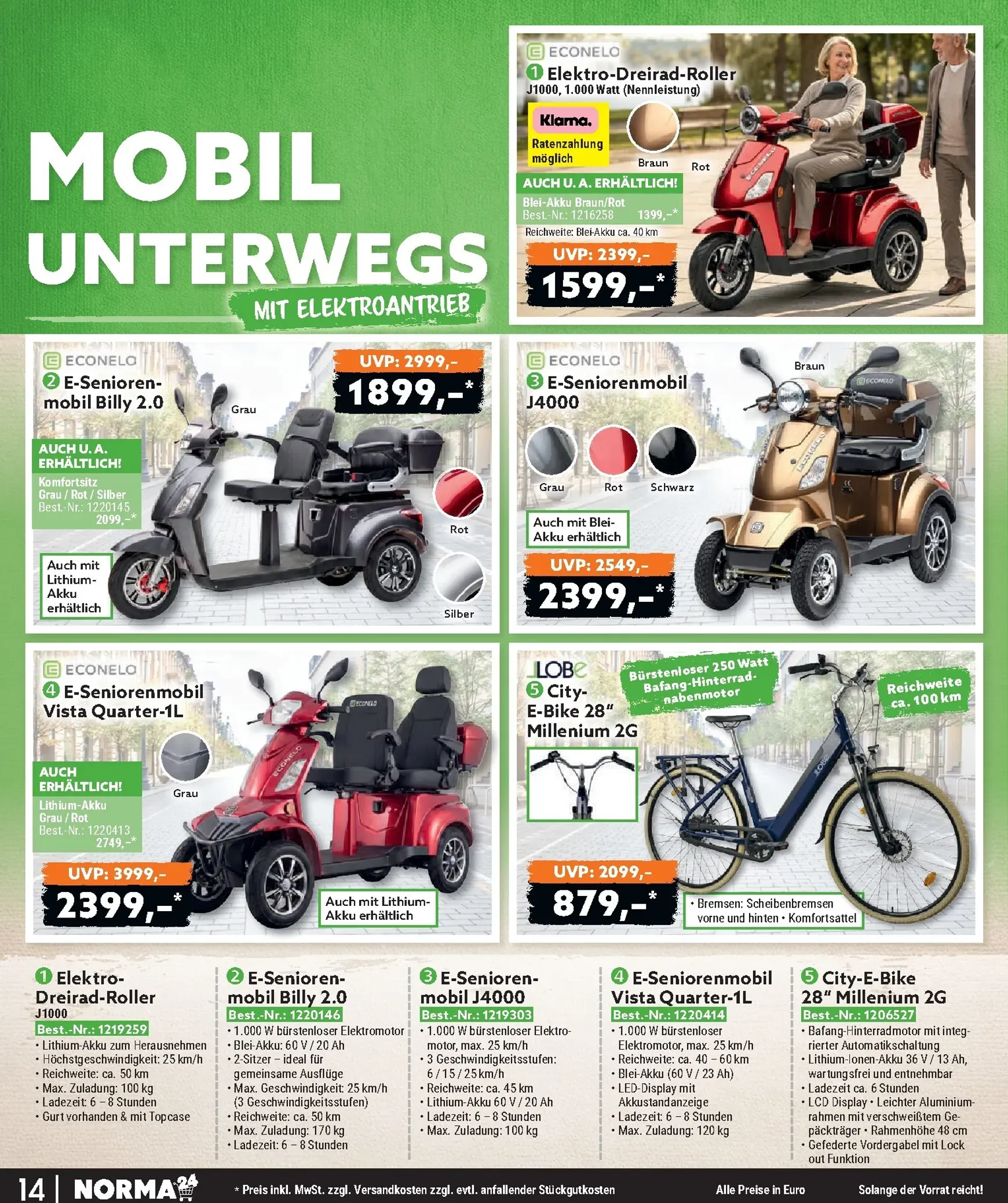 Norma - Bestellmagazin Prospekt – von Mittwoch 01.07.2026 bis Freitag 31.07.2026 von 1. Juli bis 31. Juli 2026 - Prospekt seite 14