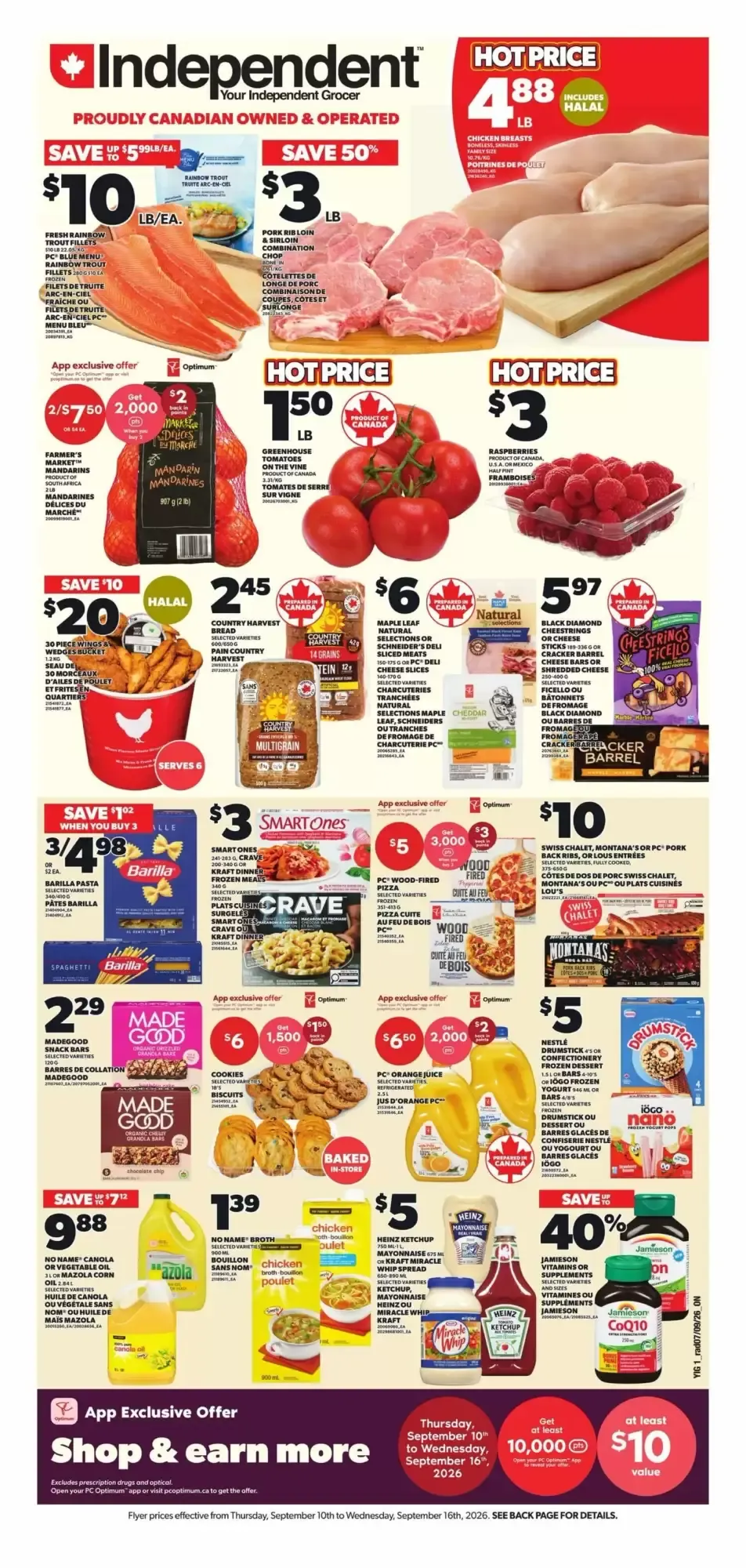 Independent Grocer Flyer from September 10 to September 16 2026 - flyer page 1