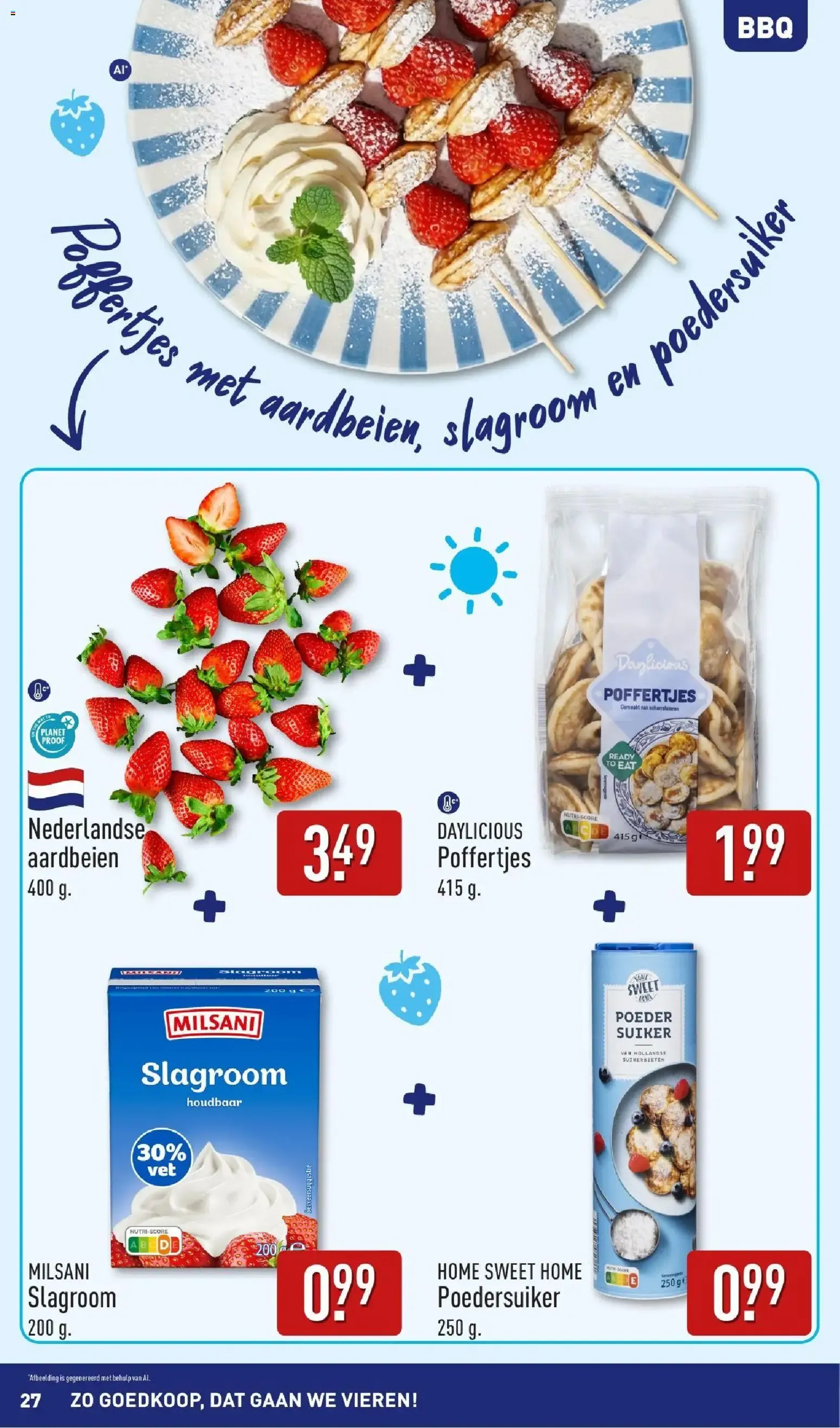 Aldi: ¡Qué Barato, Vamos a Celebrar! Boordevol Zomerse Inspiratie para BBQ van 3 augustus tot 9 augustus 2026 - Folder pagina 27