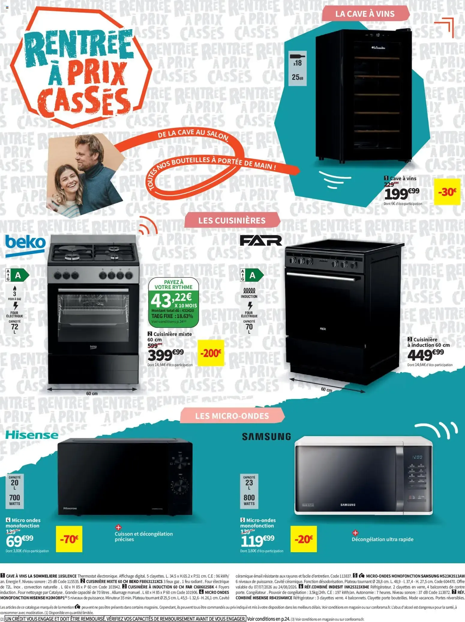 Conforama Rentrée à prix cassés à partir du 04/08/2026 - promo en ligne du 4 août au 24 août 2026 - Catalogue page 18