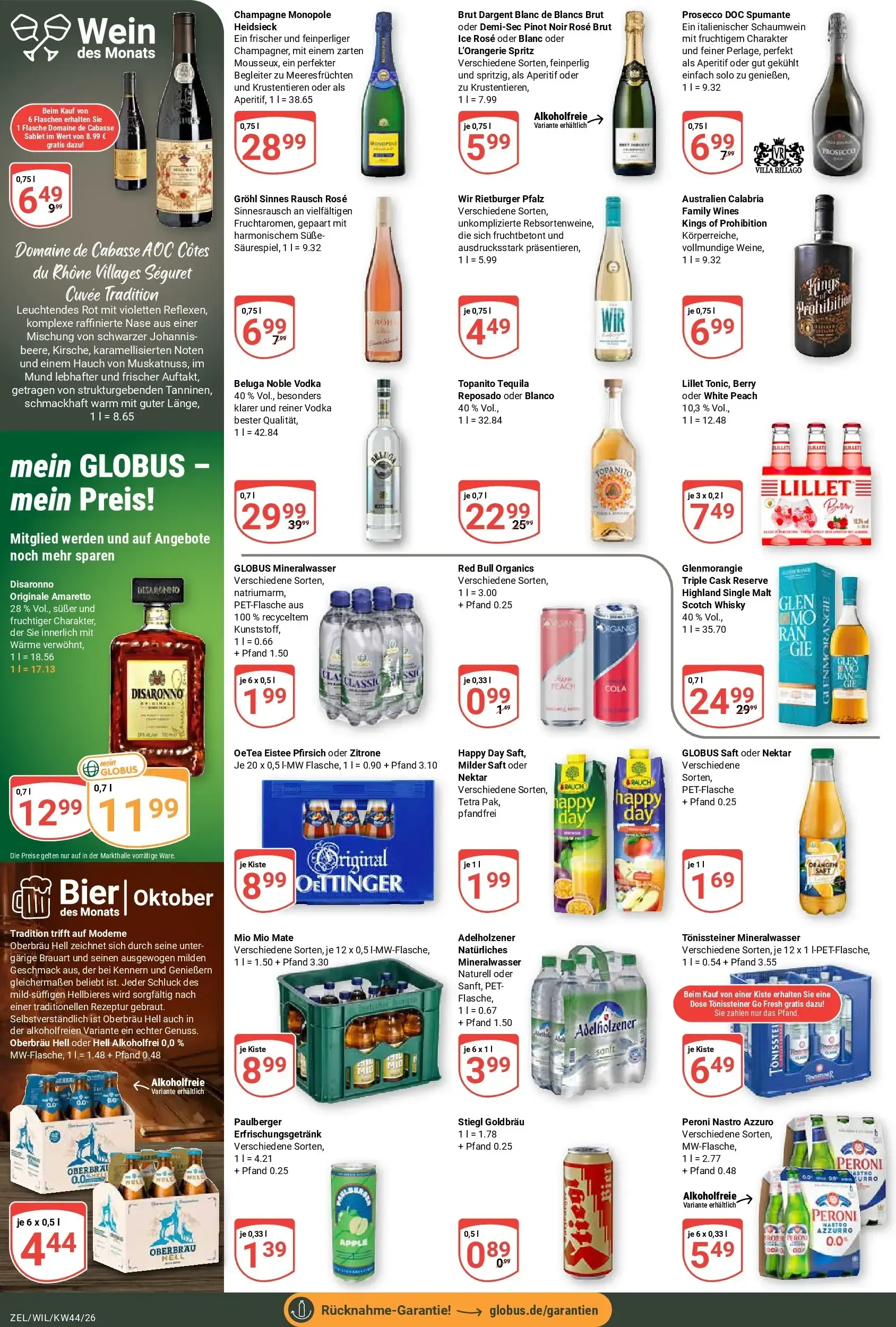 Globus - Zell/Wittlich Prospekt – von Montag 26.10.2026 bis Samstag 31.10.2026 von 26. Oktober bis 31. Oktober 2026 - Prospekt seite 18