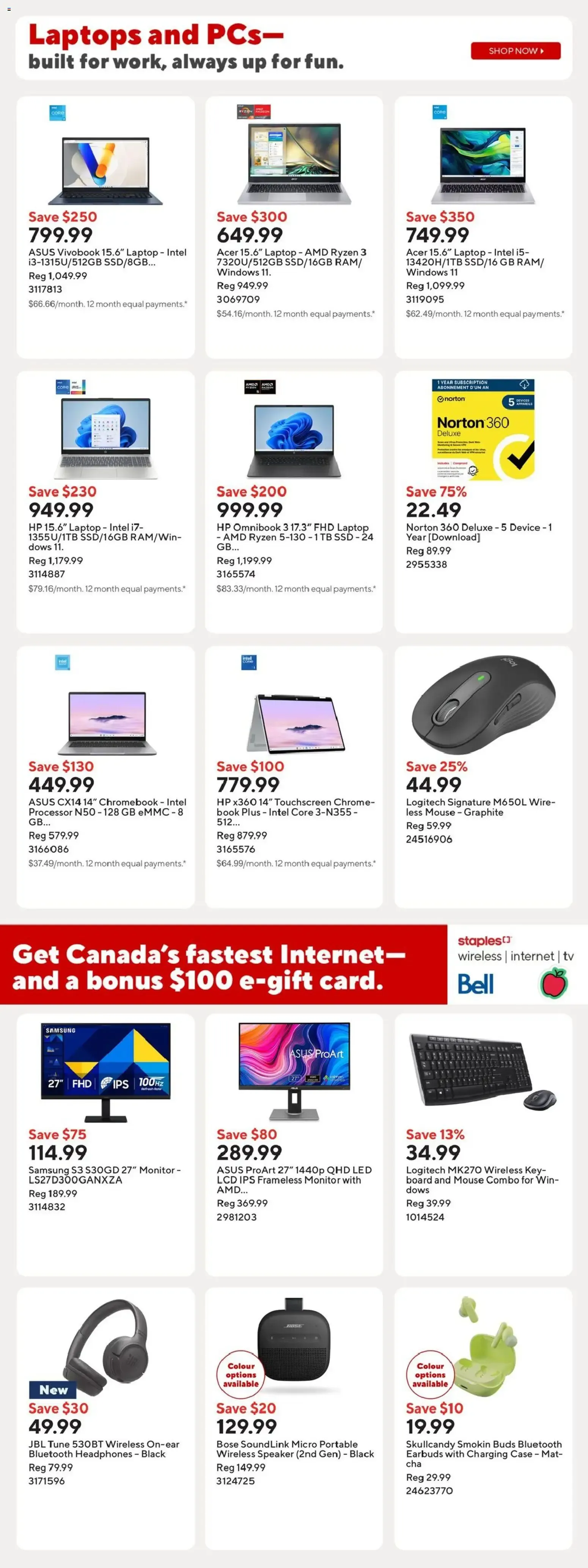 Staples Back to School Flyer from July 27 to July 30 2026 - flyer page 12