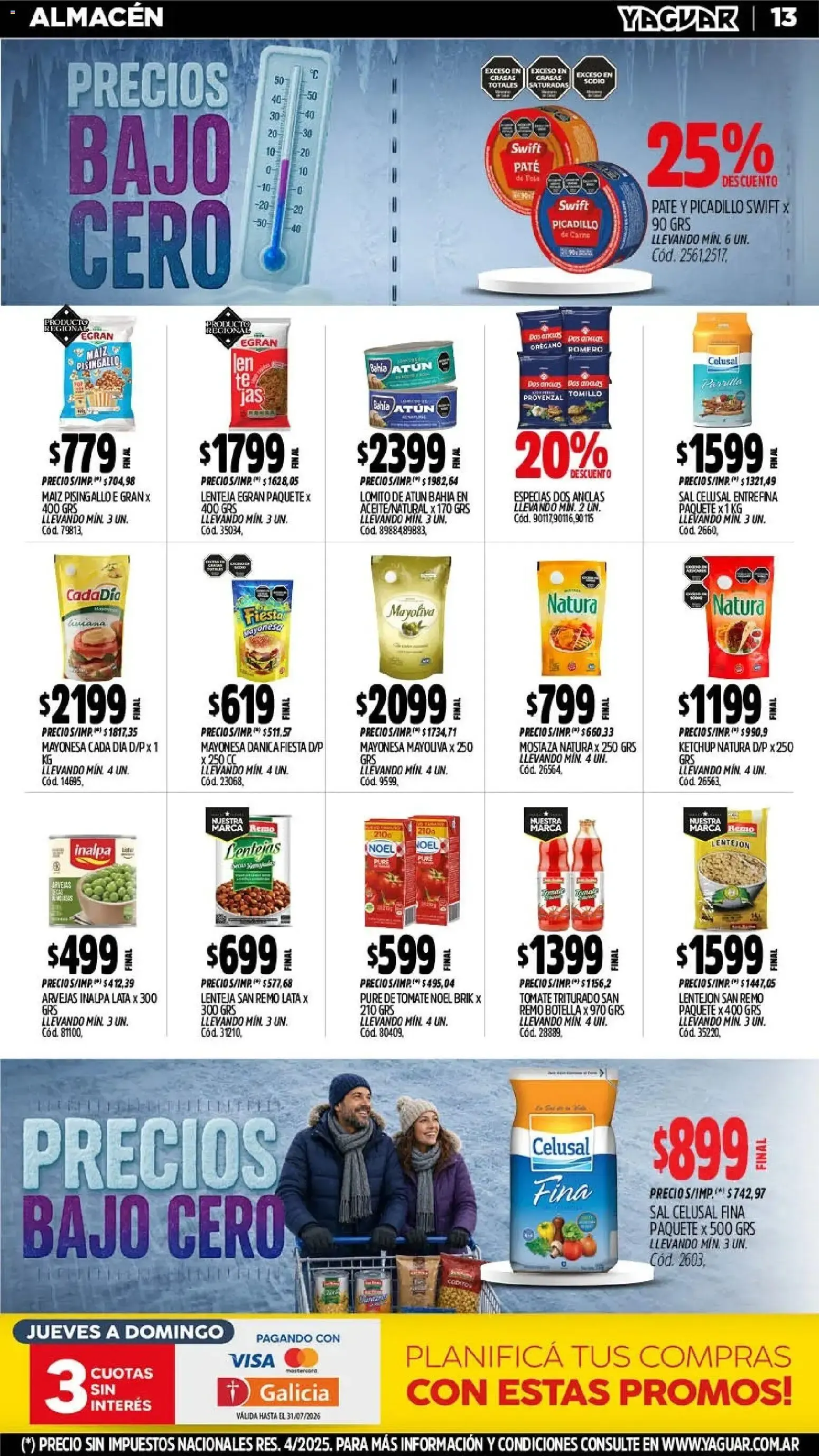 Ofertas de Yaguar - Oferta Semanal Córdoba del 20/07/2026 - 26/07/2026 20 de julio al 26 de julio 2026 - Página 13 del catálogo