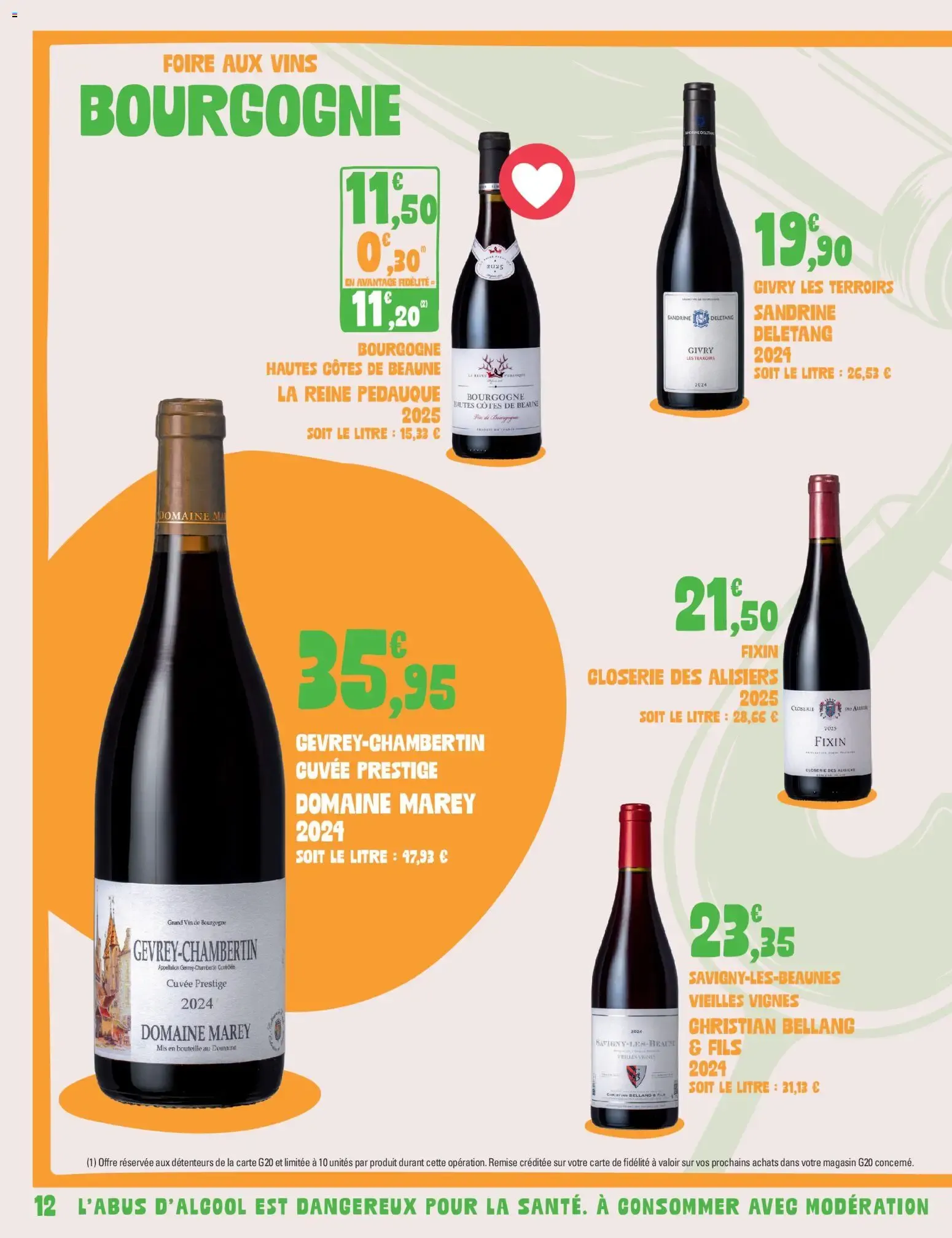 Foire aux Vins Supermarchés G20 du 23 septembre au 11 octobre 2026 - Catalogue page 12