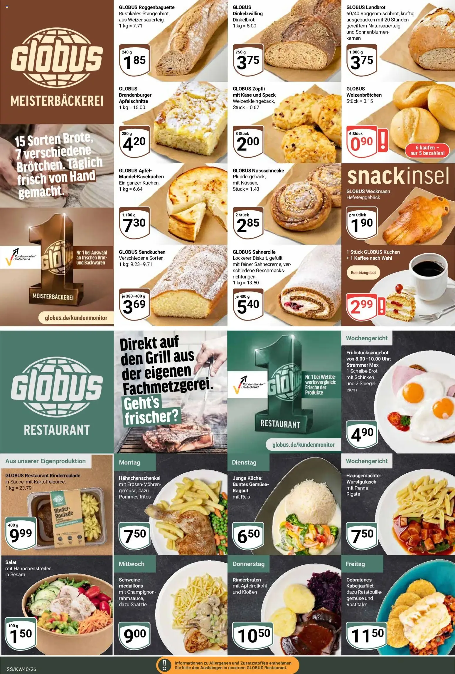 Wir feiern Globiläum von 28. September bis 2. Oktober 2026 - Prospekt seite 9