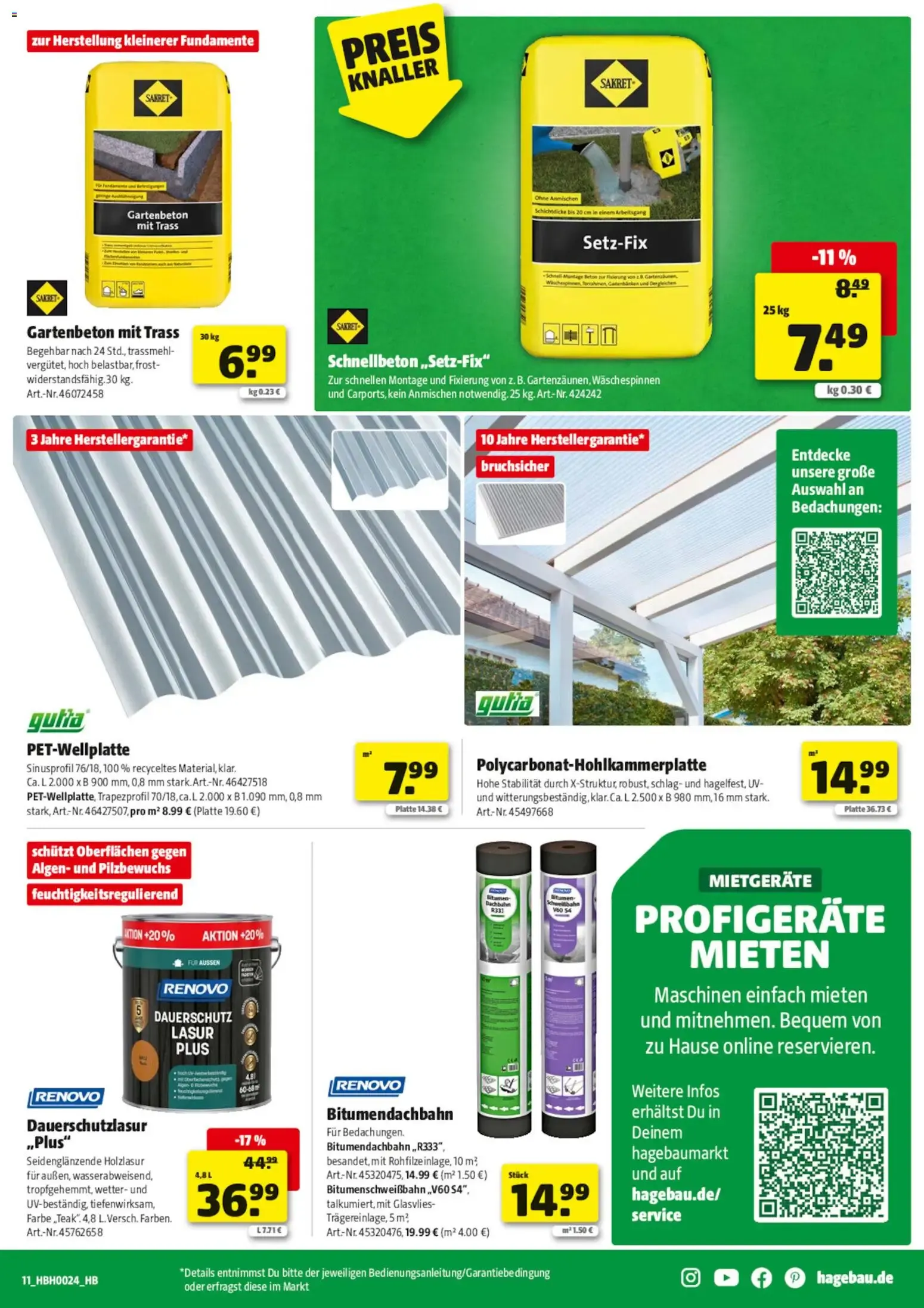 Hagebaumarkt: Hier grillt dein Bestpreis von 6. Juni bis 20. Juni 2026 - Prospekt seite 11