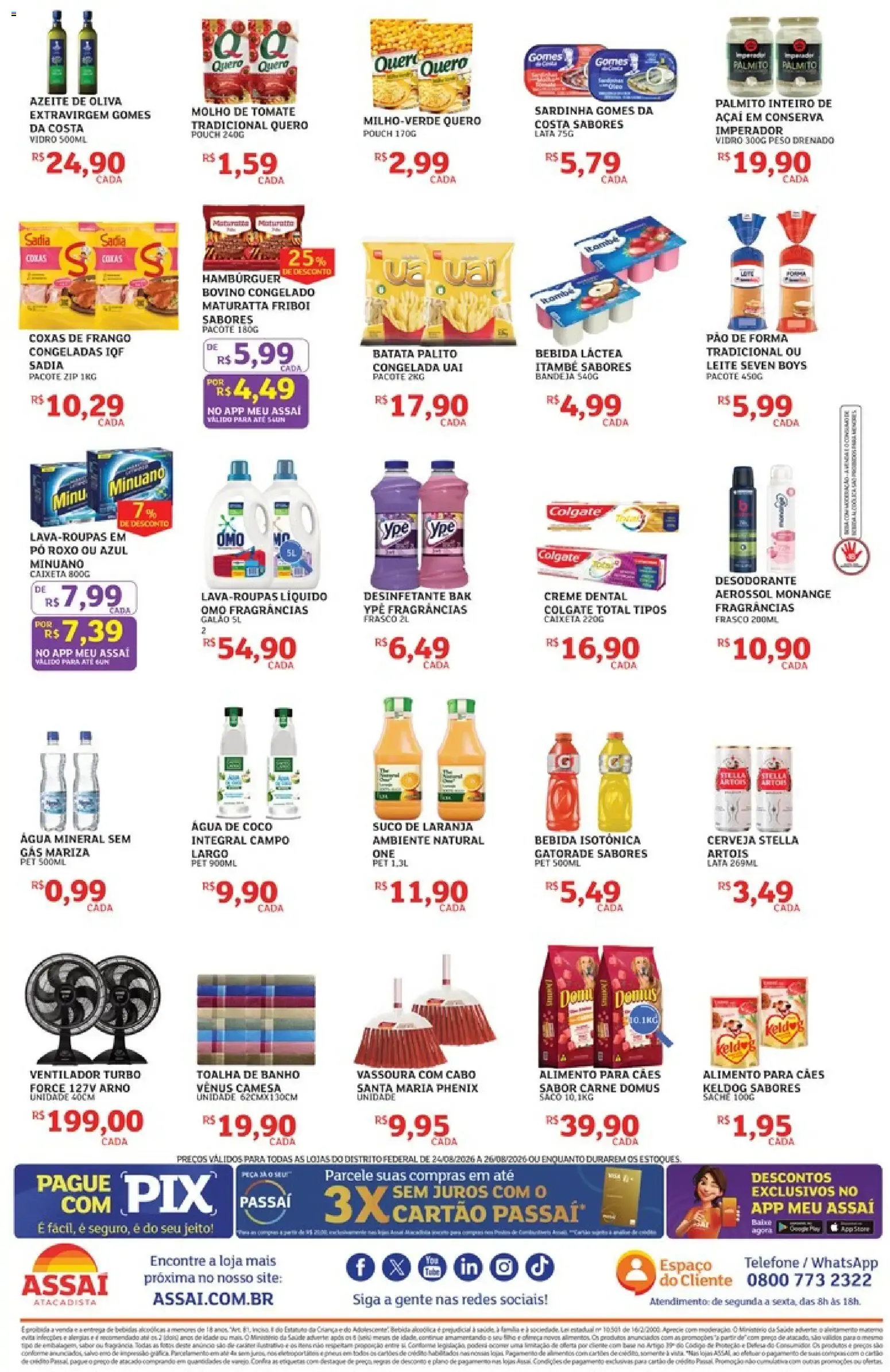 Encarte de Assaí Atacadista ofertas - DF de 24/08/2026 | Promoções Online 24 de agosto até 26 de agosto 2026 - Pagina 2