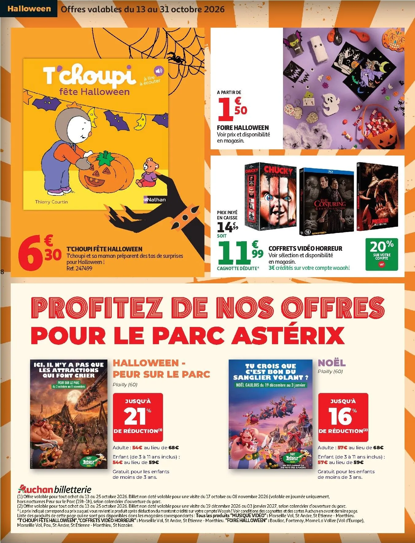 Le Grand Show d'Halloween - Auchan du 13 octobre au 25 octobre 2026 - Catalogue page 8