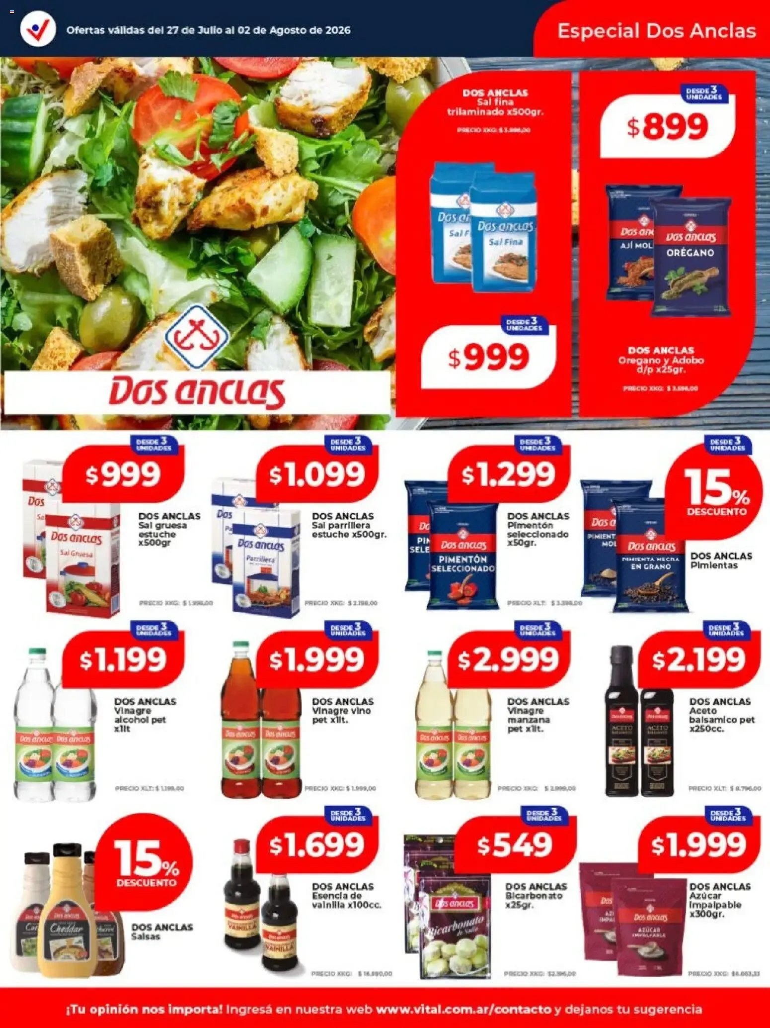 Ofertas de Vital Supermayorista - El Mayorista de Tu Ahorro 27 de julio al 2 de agosto 2026 - Página 14 del catálogo