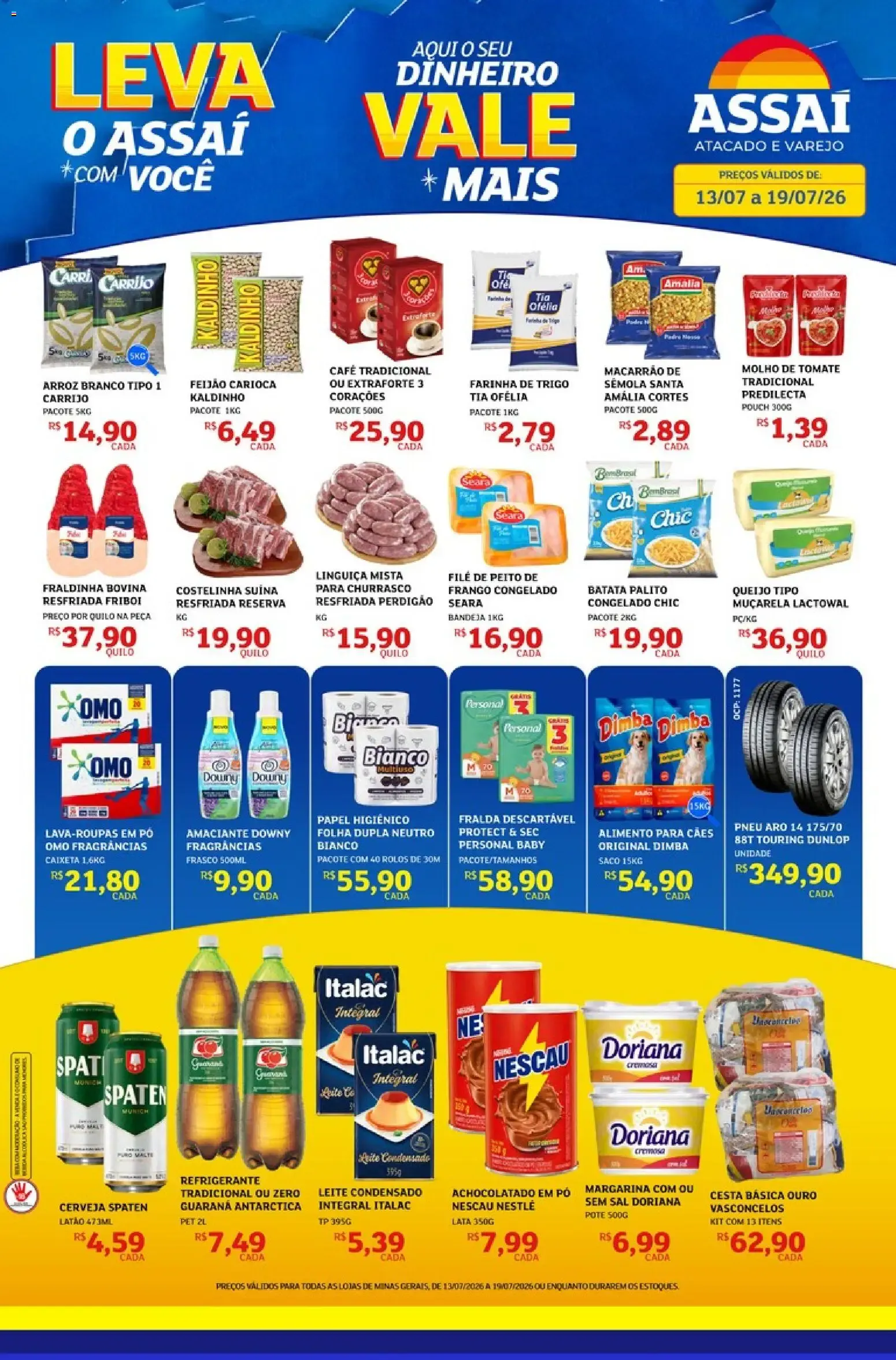 Encarte de Assaí Atacadista ofertas - MG de 13/07/2026 | Promoções Online 13 de julho até 19 de julho 2026 - Pagina 1