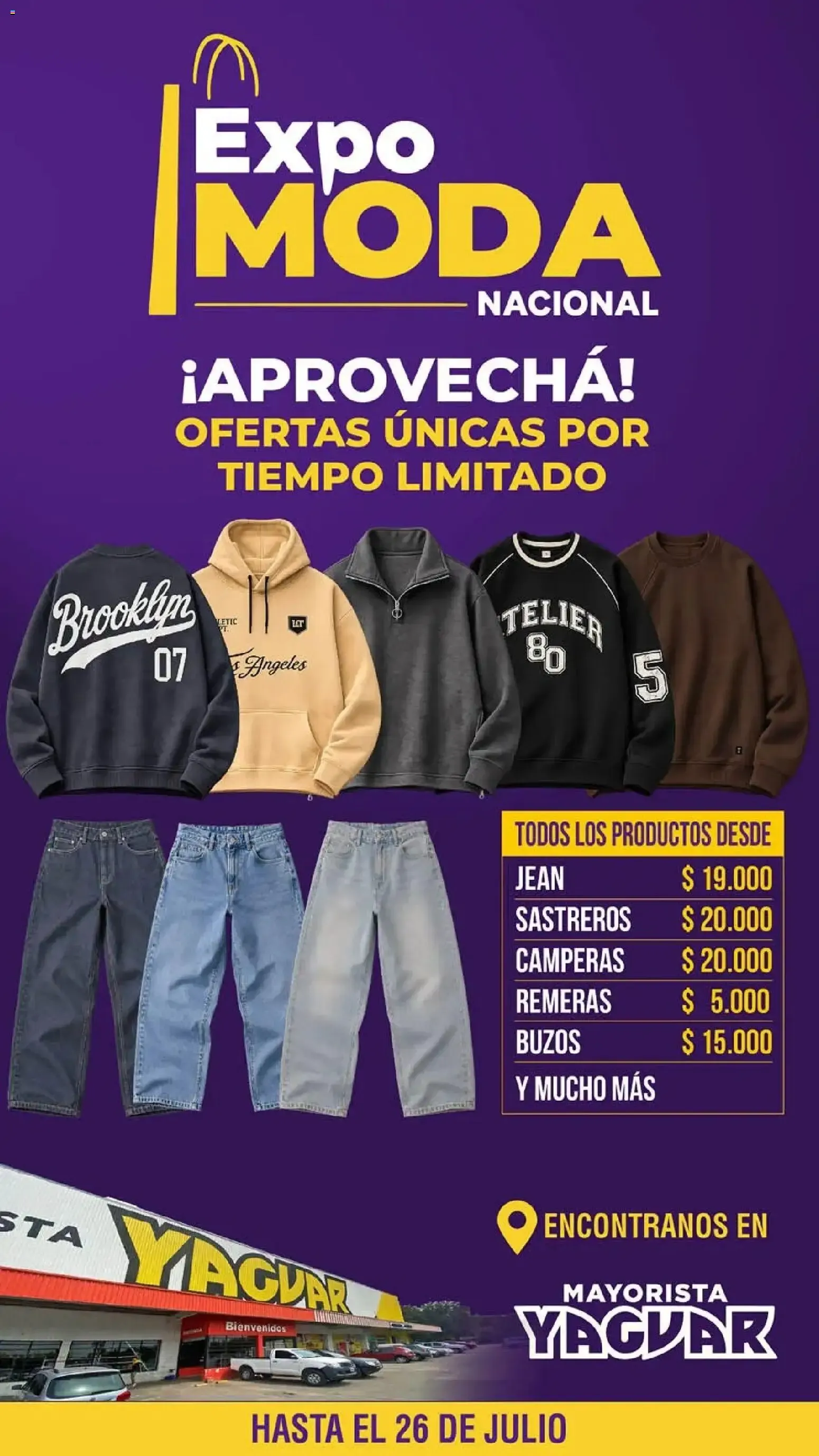 Ofertas de Expo Moda Nacional - Mayorista Yaguar 20 de julio al 26 de julio 2026 - Página 1 del catálogo