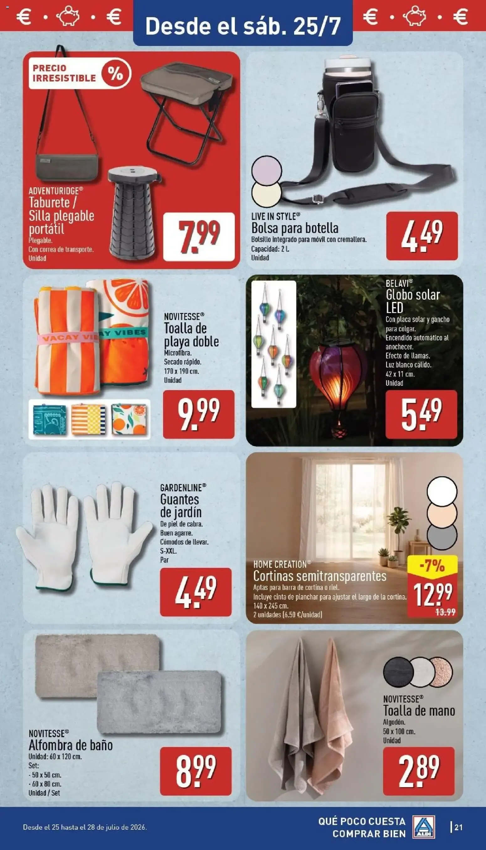 Catálogo de Aldi: Frescura a precios para tirarse a la piscina 20 de julio al 26 de julio 2026 - Página 21