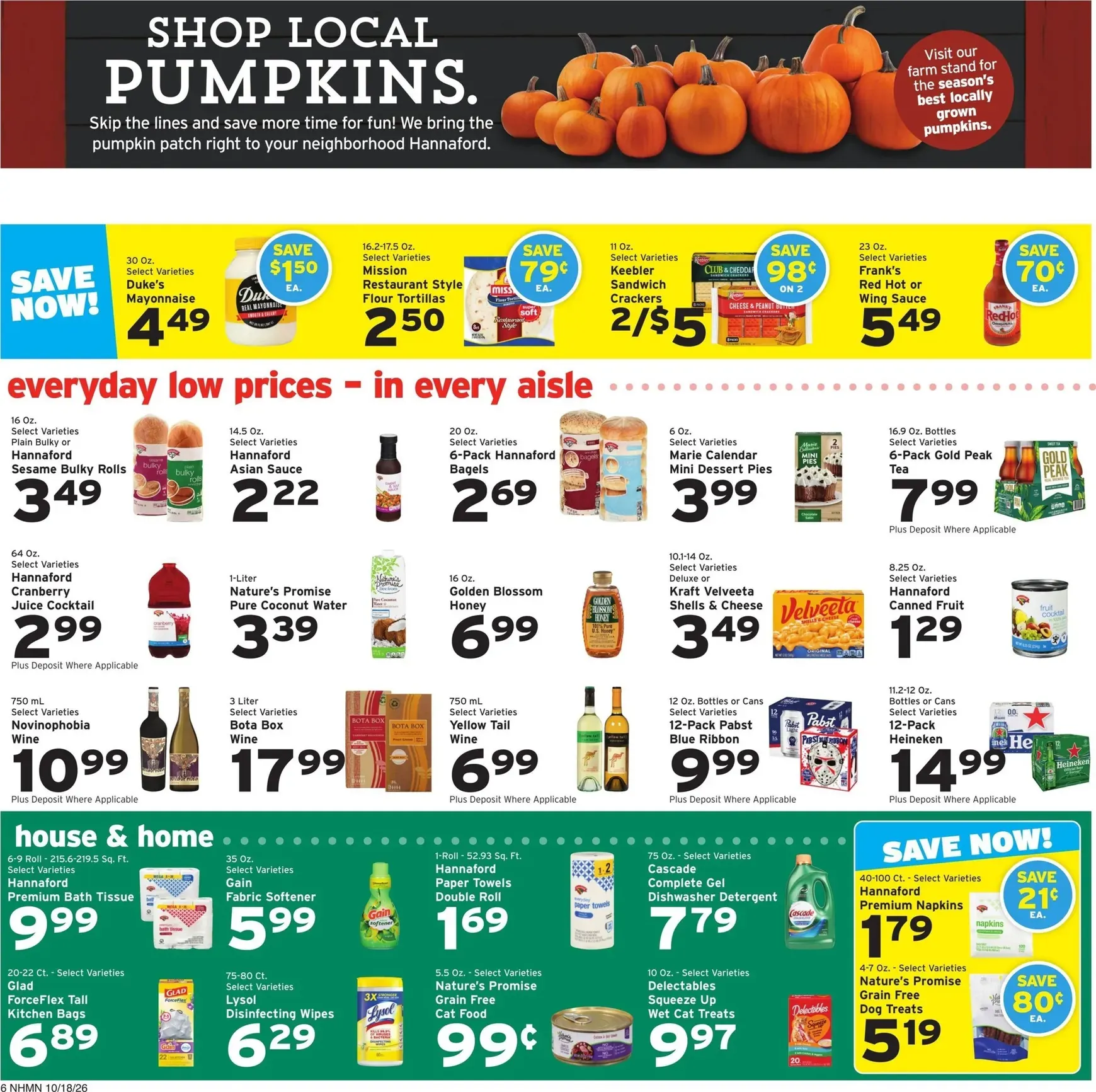 Weekly ad Hannaford: Savings made easy. Fall into this week's hottest deals. from October 18 to October 24 2026 - Page 6