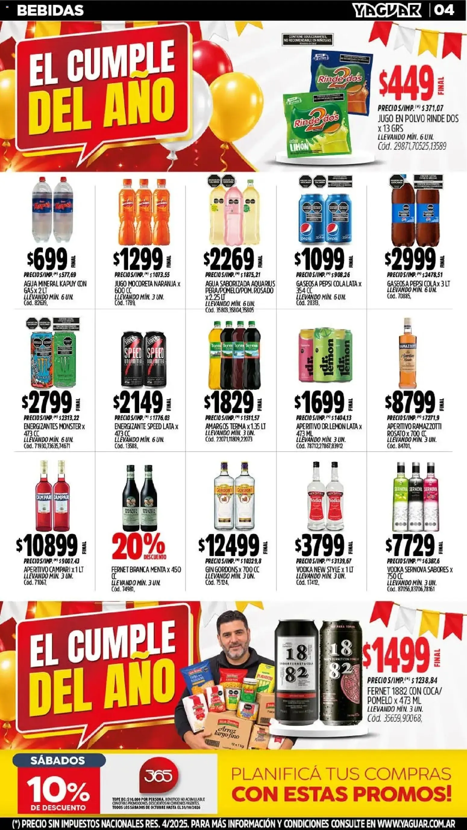 Ofertas de Mayorista Yaguar - El Cumple del Año 38 26 de octubre al 31 de octubre 2026 - Página 5 del catálogo