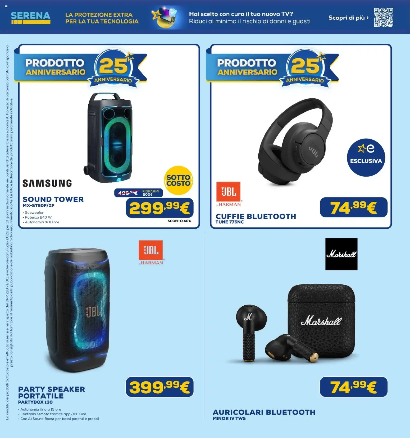 Euronics SOTTO COSTO - Dal 3 al 12 Luglio da 3 luglio a 12 luglio di 2026 - Pagina del volantino 18