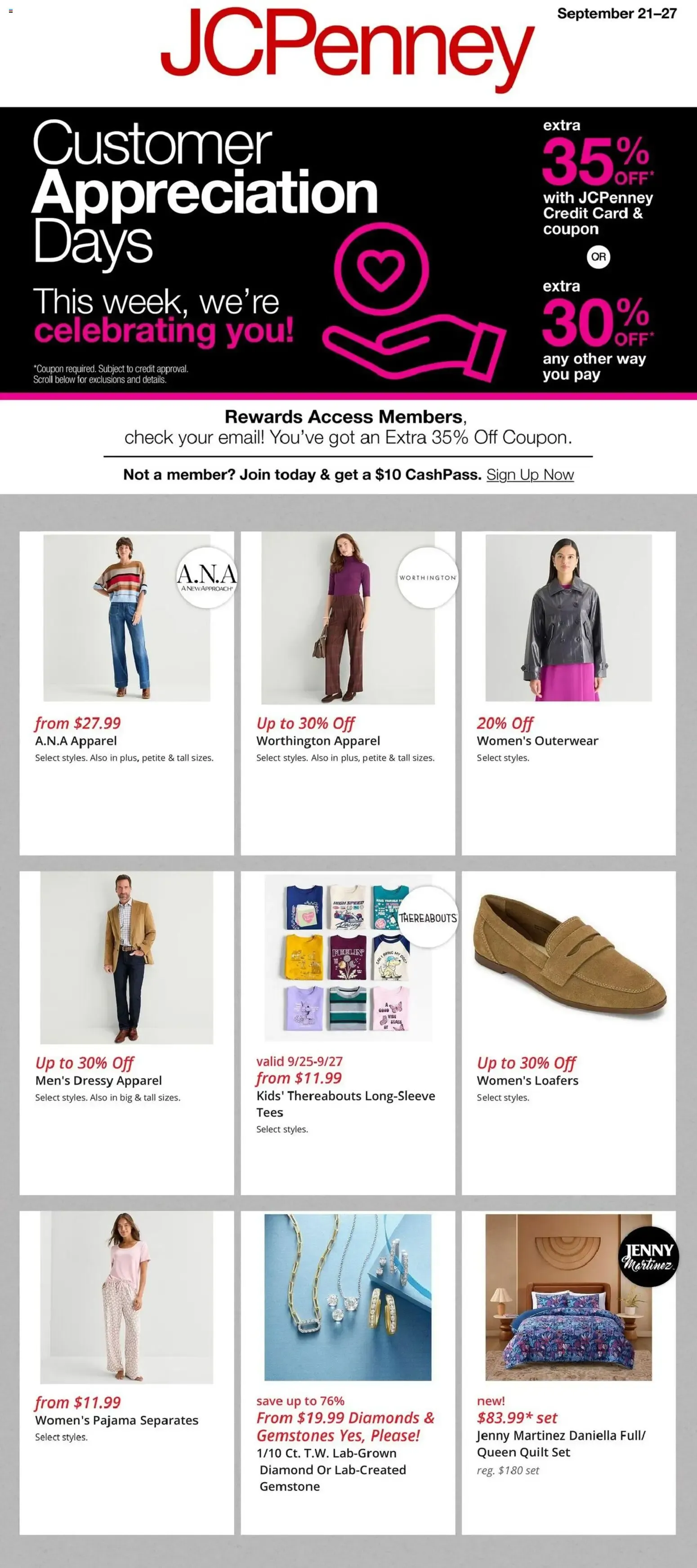 JCPenney Customer Appreciation Days