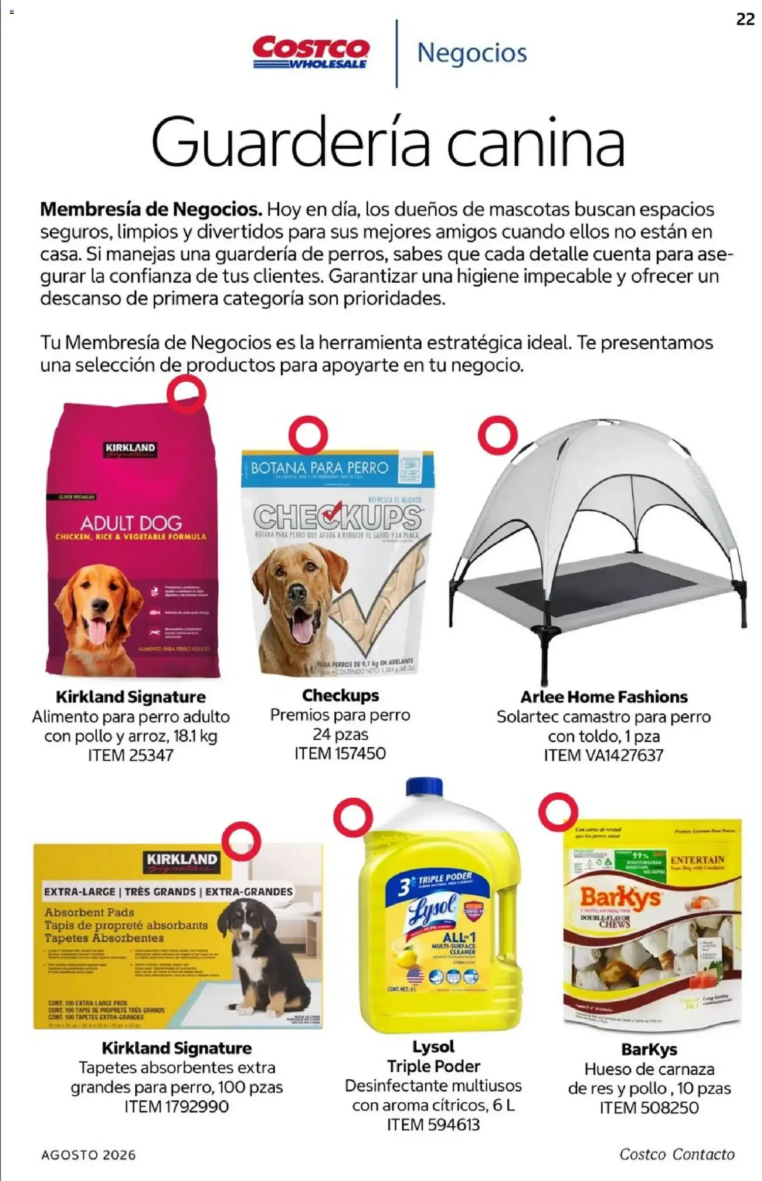 Catálogo de COSTCO Contacto 1 de agosto al 31 de agosto 2026 - Pagina 22