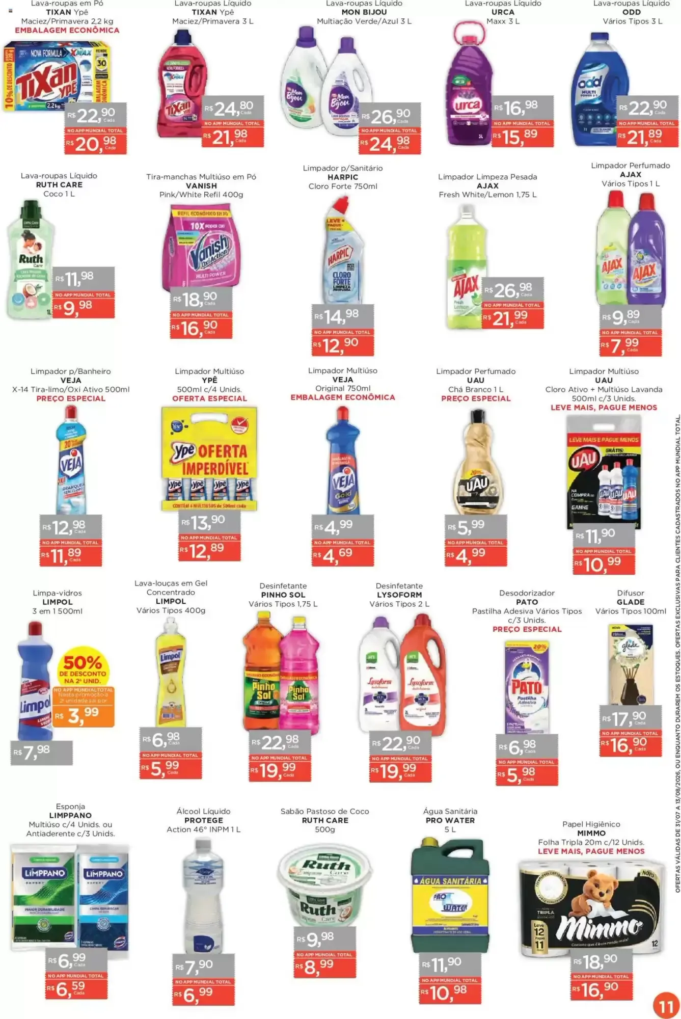 Encarte de Encarte Supermercados Mundial 31 de julho até 13 de agosto 2026 - Pagina 11