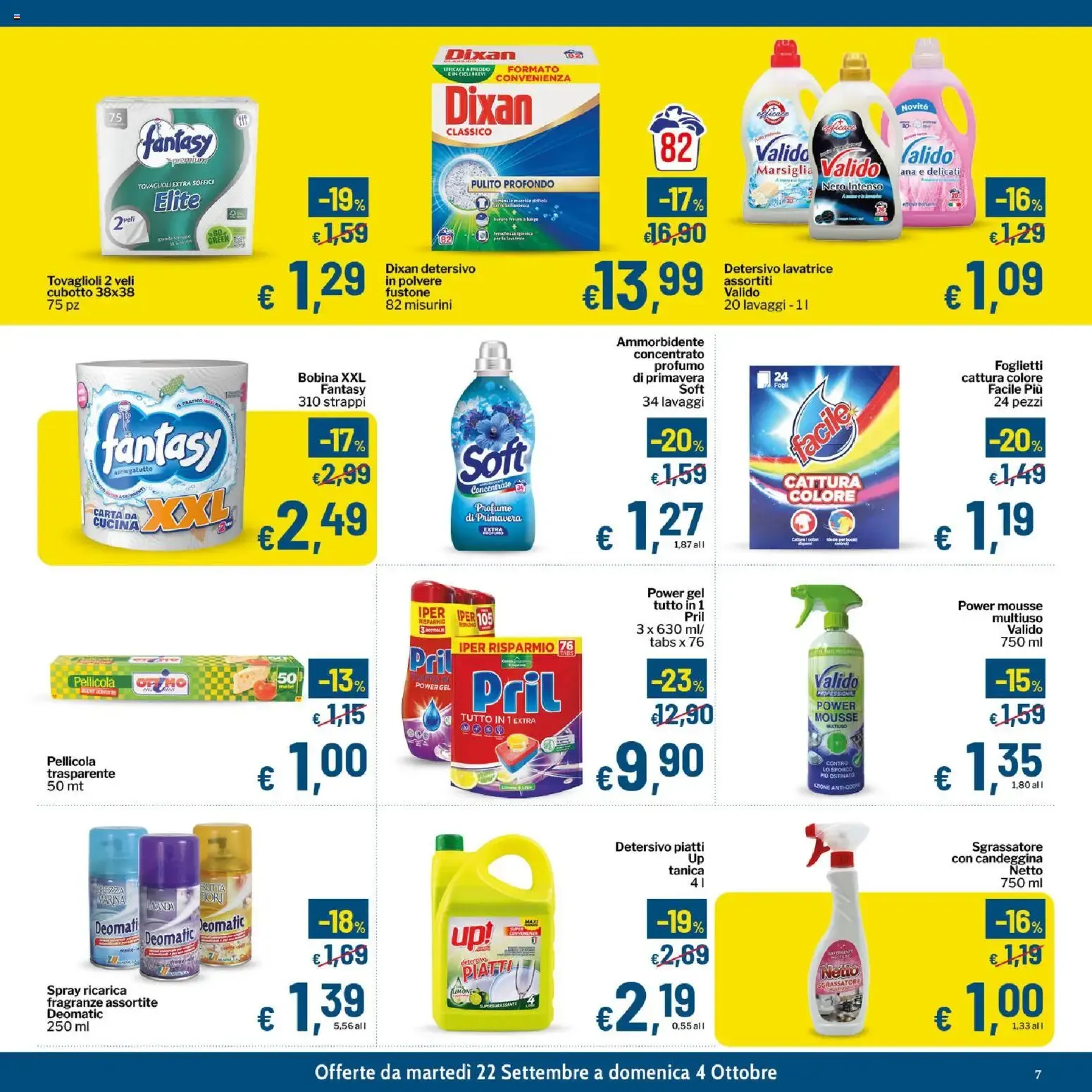 Qui Discount volantino dal 22/09/2026 - online Offerte da 22 settembre a 4 ottobre di 2026 - Pagina del volantino 7