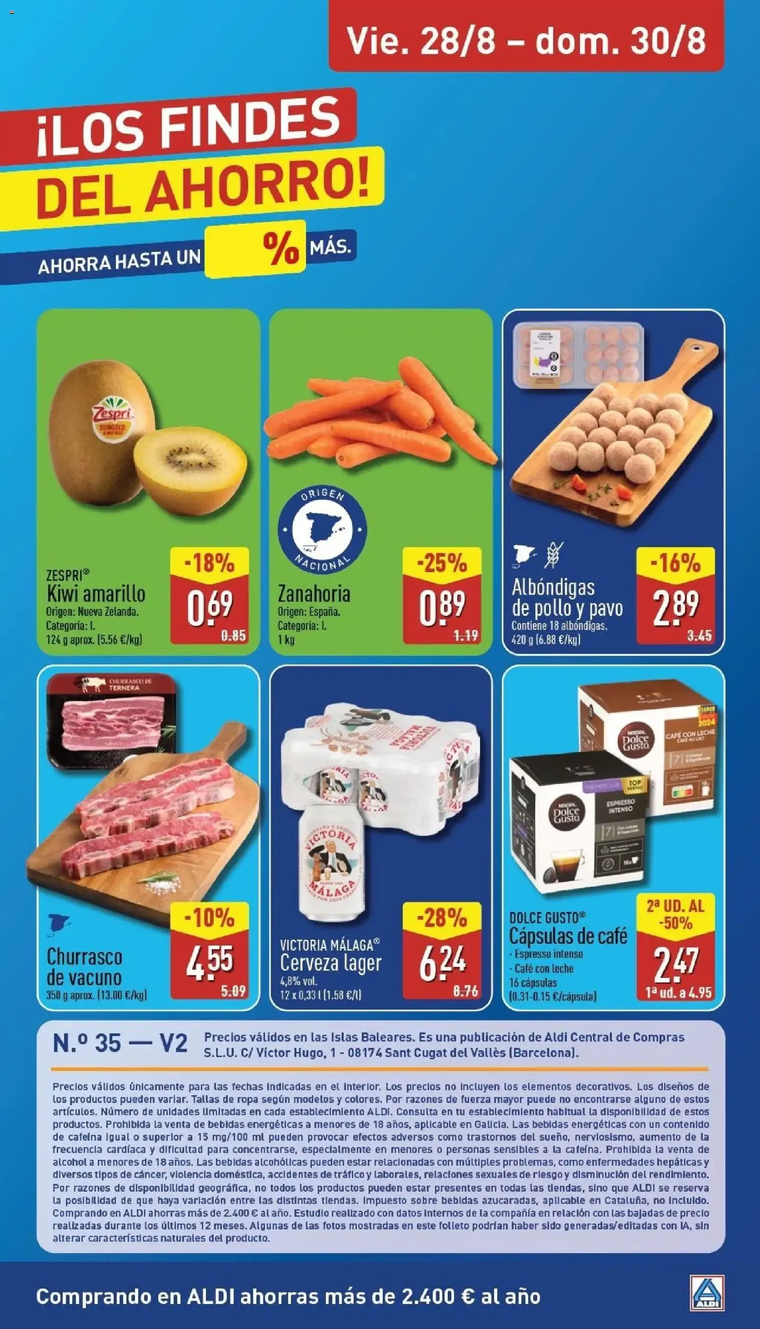 Catálogo de Aldi folleto Baleares del 24/08/2026 | Catálogo 24 de agosto al 30 de agosto 2026 - Página 32