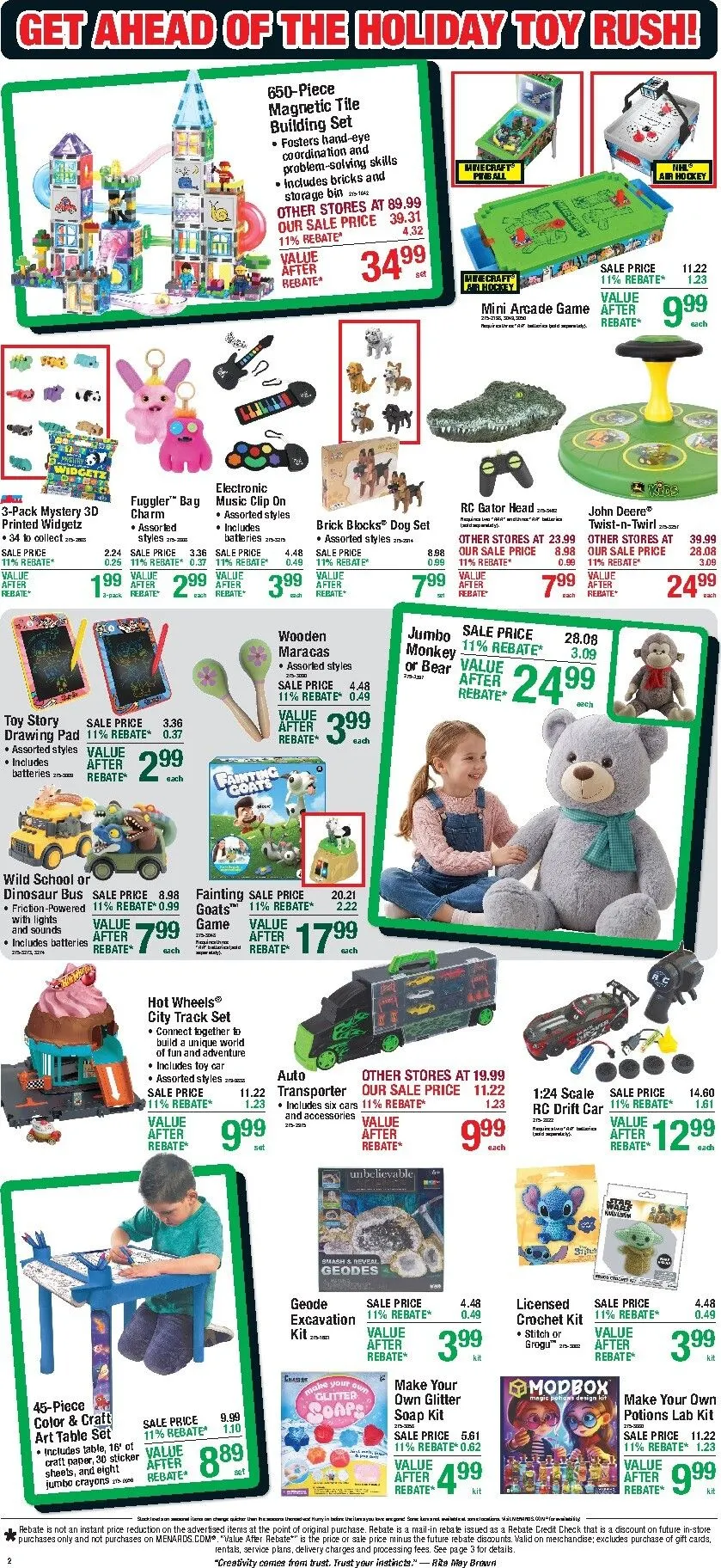 Weekly promotion Current Menards - Early Black Friday Deals! leaflet valid from Thursday 10/22/2026 to Sunday 11/01/2026 spanning from October 22 to November 7 2026 - Page 2 for Catalogue 365