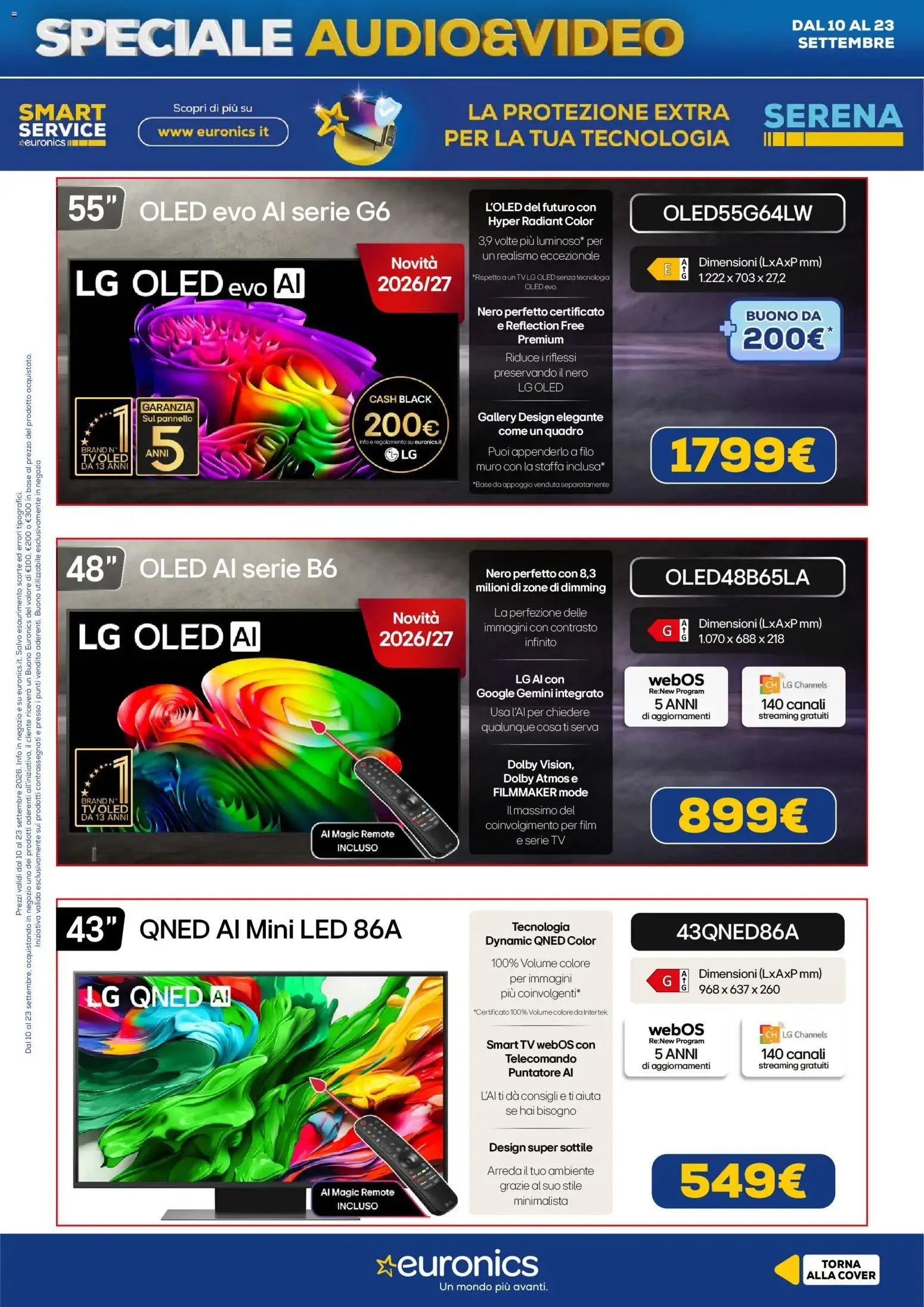 Nuovo Euronics volantino Audio Video dal 10/09/2026 > offerte anteprima 🛍️ da 10 settembre a 23 settembre di 2026 - Pagina del volantino 10