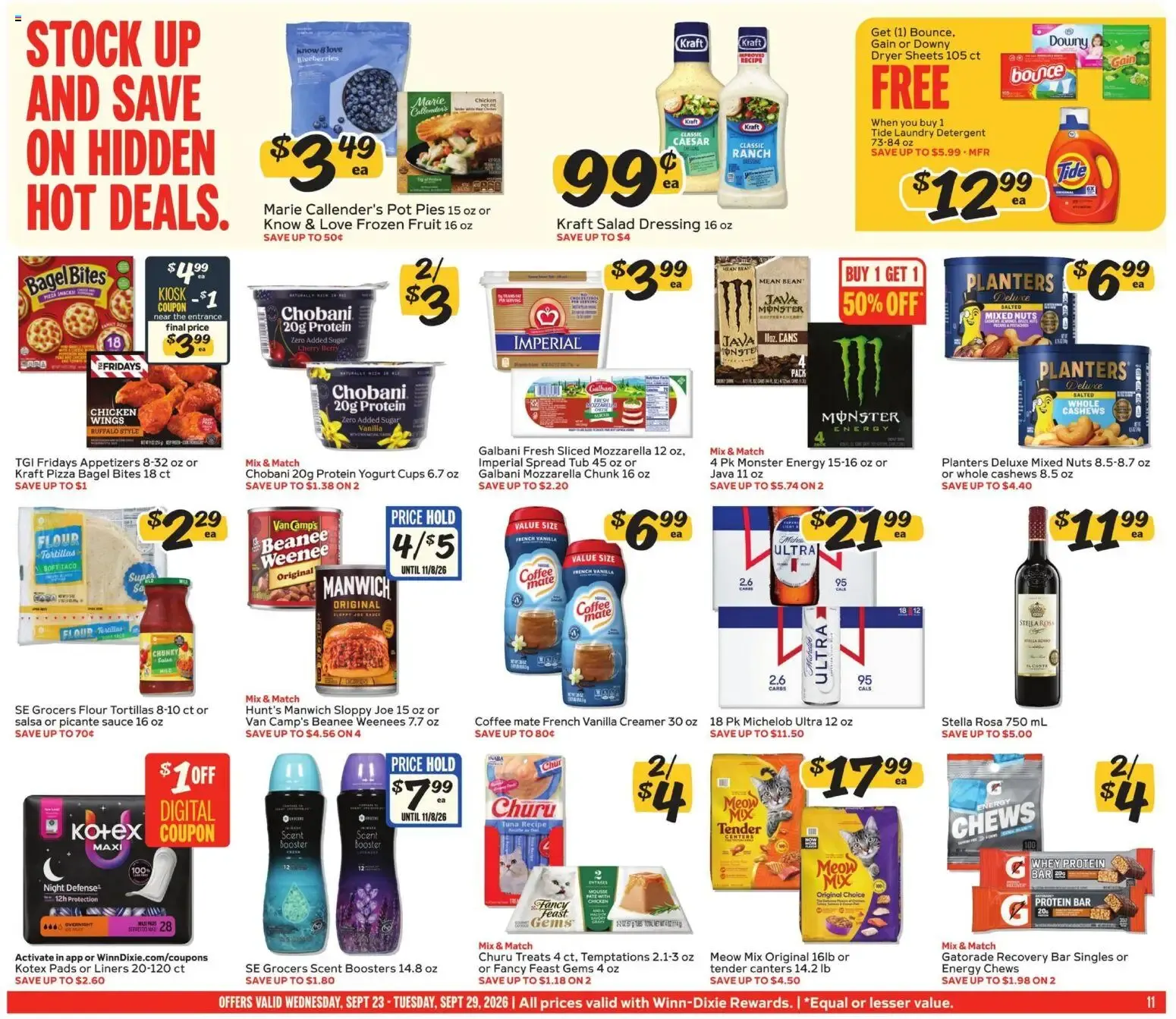 Weekly ad Winn Dixie Weekly Ad (09/23 - 09/29 2026) - Flyer from September 23 to September 29 2026 - Page 11