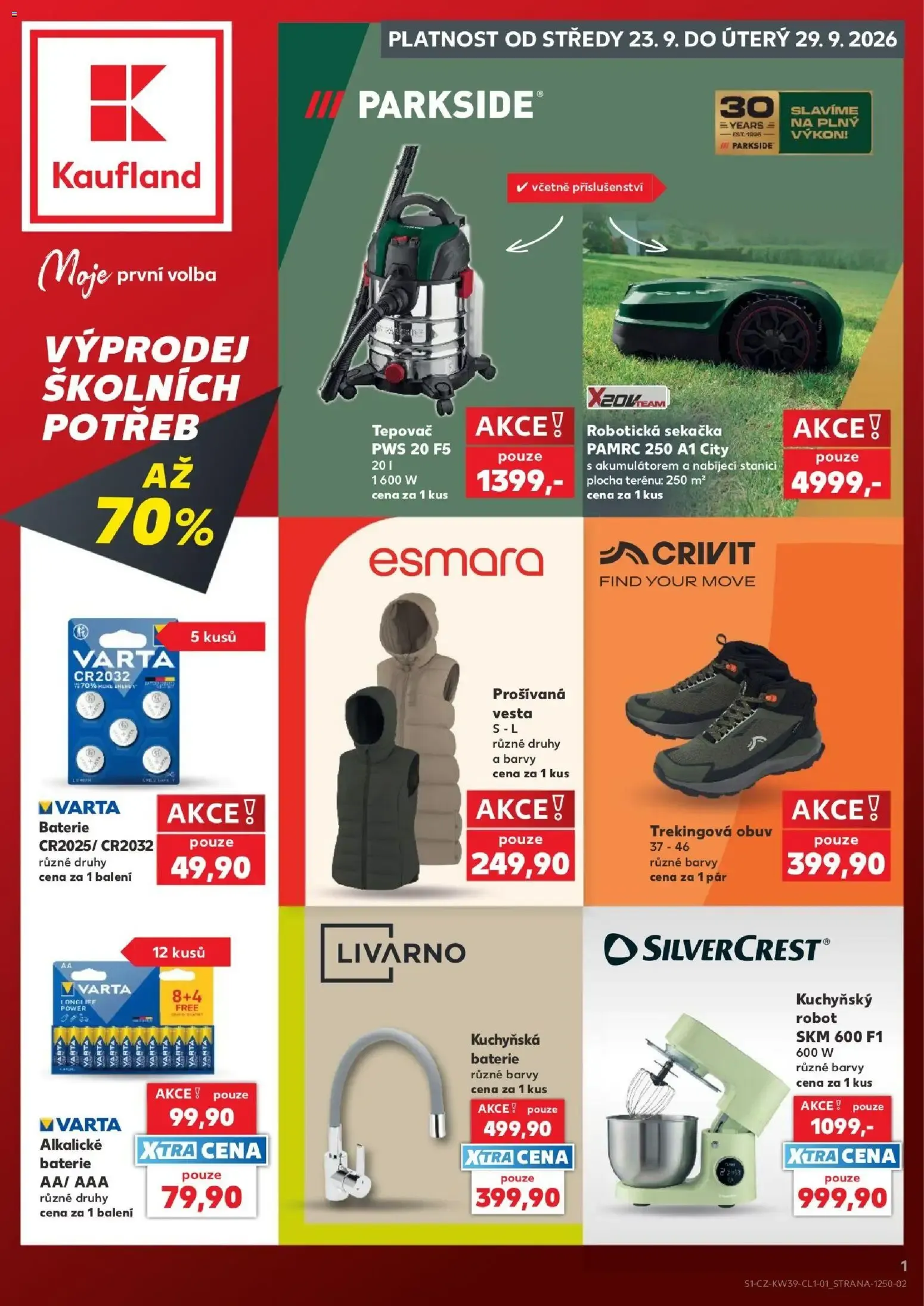 Kaufland - Venta de útiles escolares y ofertas variadas - 23. září 29. září 2026 - Page 1