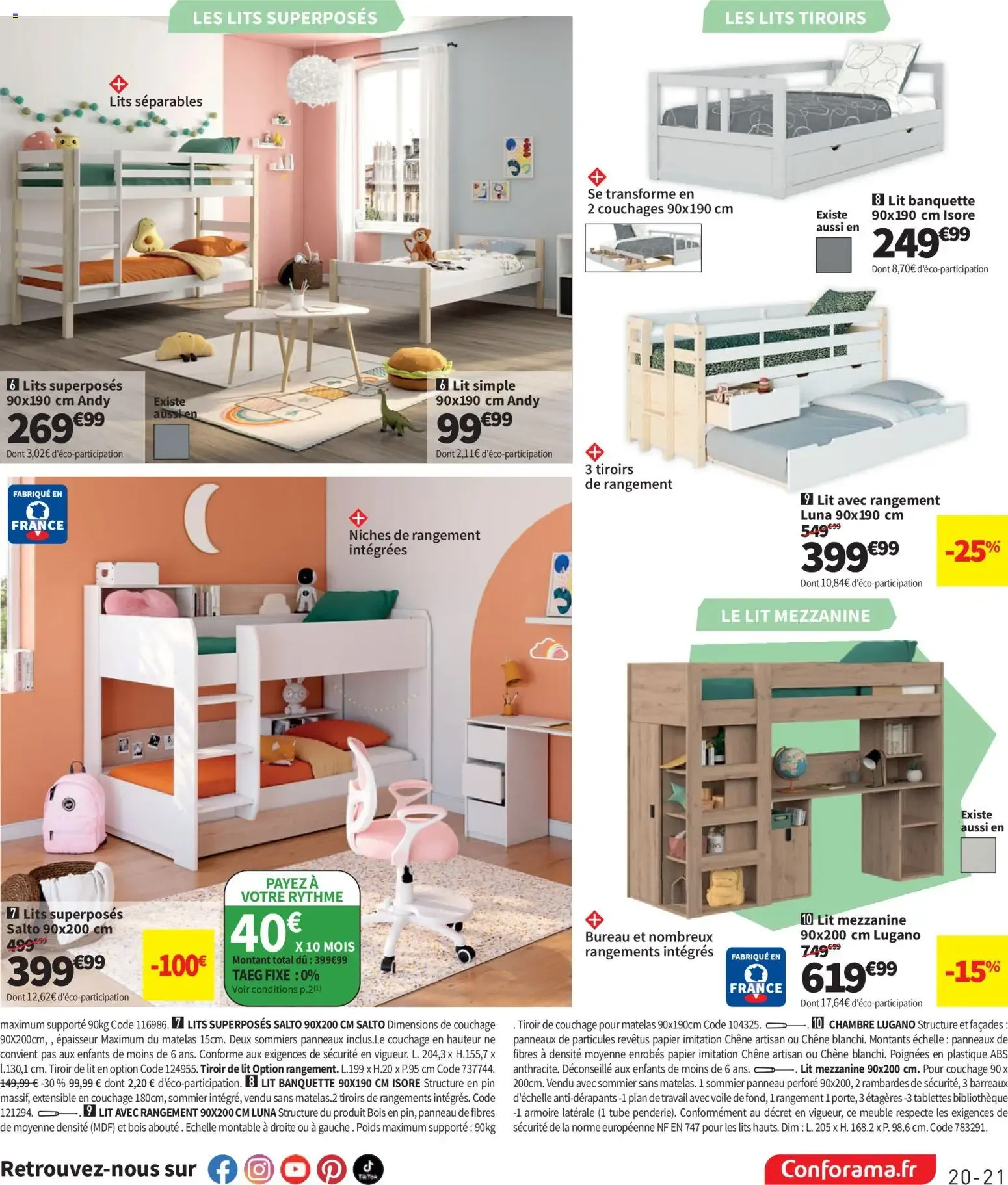 Conforama catalogue à partir du 09/06/2026 - promo en ligne du 9 juin au 6 juillet 2026 - Catalogue page 21