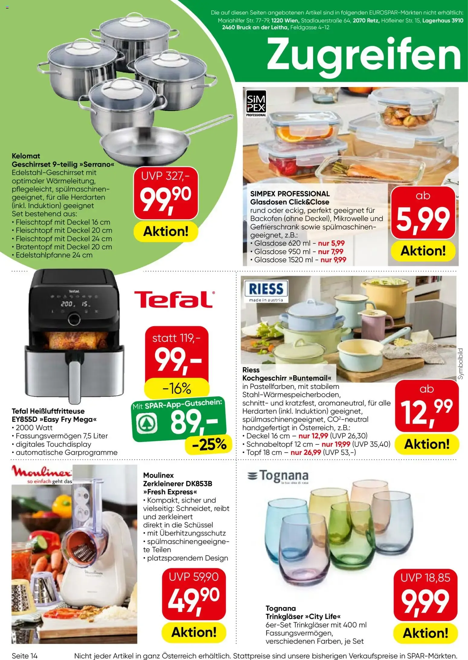 Eurospar Flugblatt von 27.08.2026 - Aktuelle Angebote von 27. August bis 9. September 2026 - Flugblätt seite  14