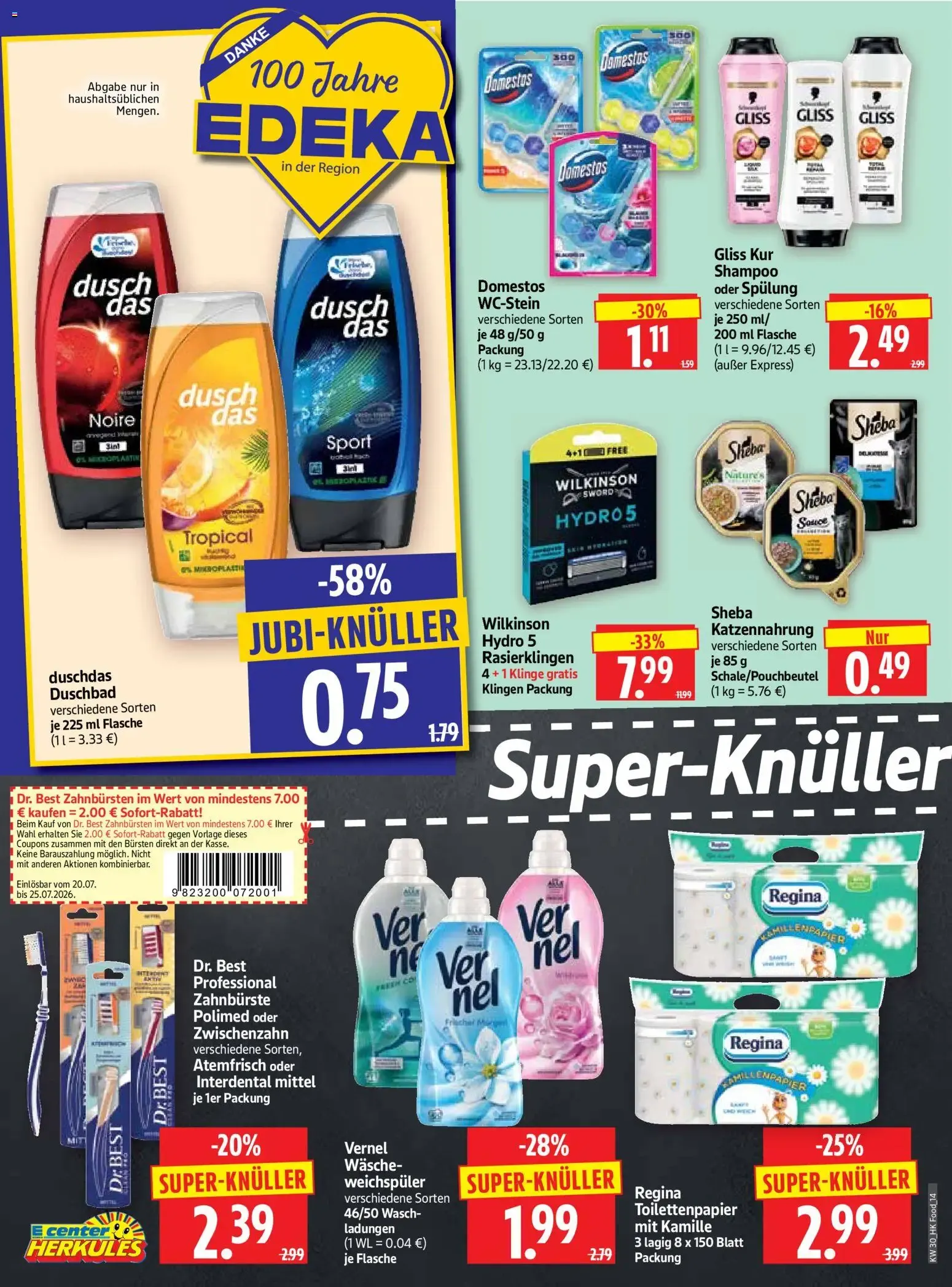 HERKULES Prospekt (ab 20.07.2026) zum Blättern von 20. Juli bis 25. Juli 2026 - Prospekt seite 14