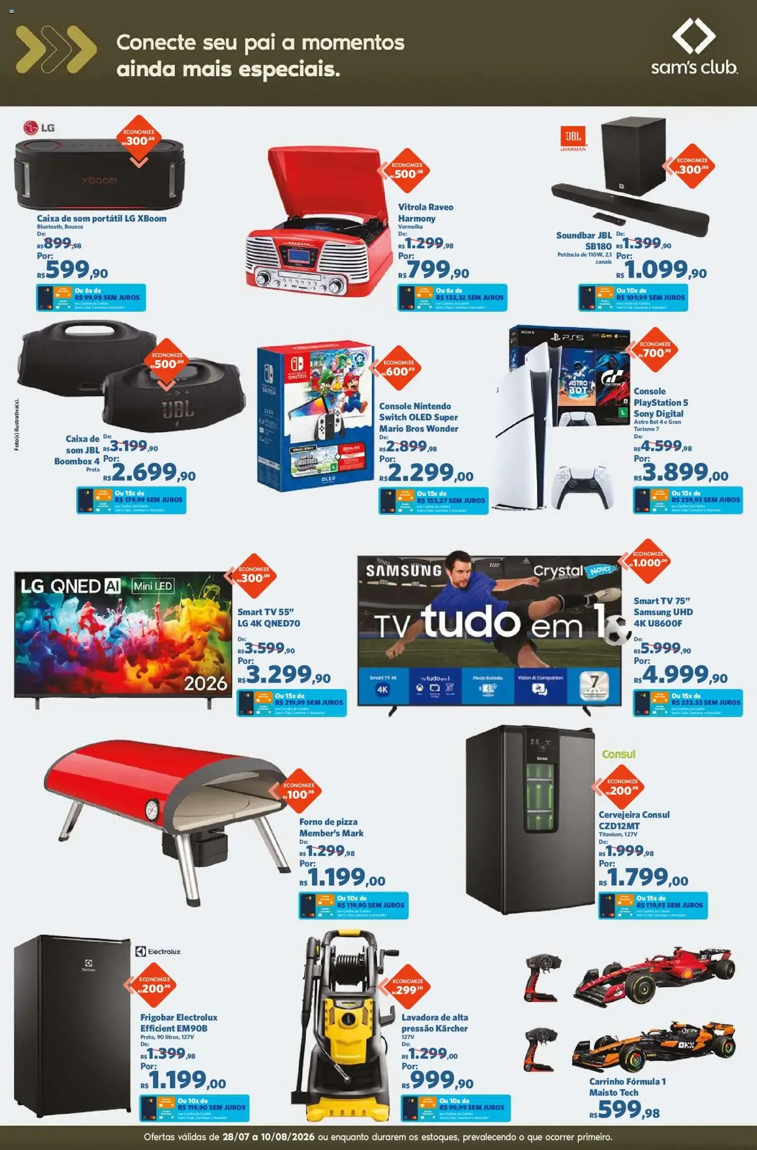Encarte de Sam's Club ofertas Dia dos Pais de 28/07/2026 | Promoções Online 28 de julho até 10 de agosto 2026 - Pagina 10