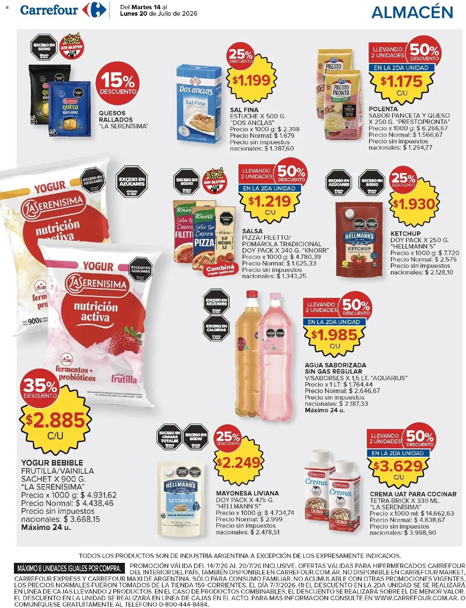 Ofertas de Carrefour ofertas || del 14/07/2026 - 20/07/2026 || Promociones 14 de julio al 20 de julio 2026 - Página 10 del catálogo