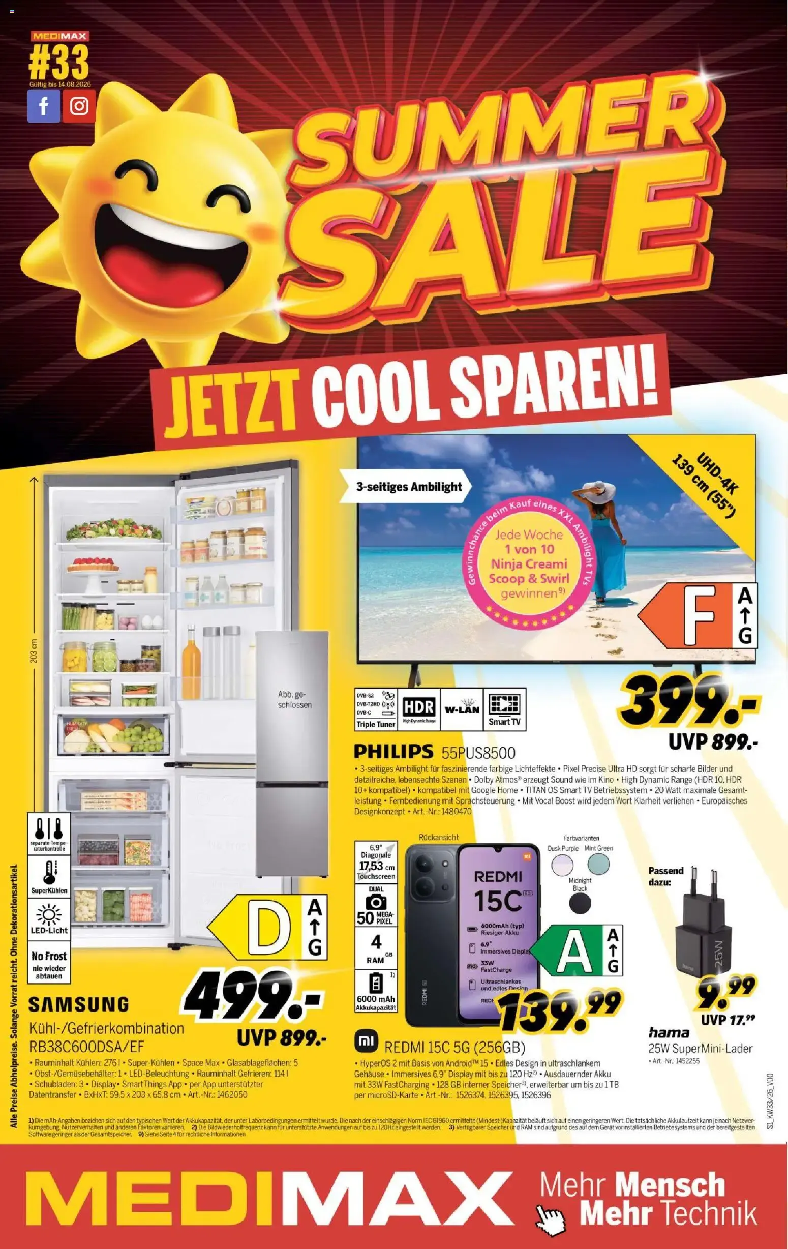 Medimax Prospekt (ab 08.08.2026) zum Blättern von 8. August bis 14. August 2026 - Prospekt seite 1