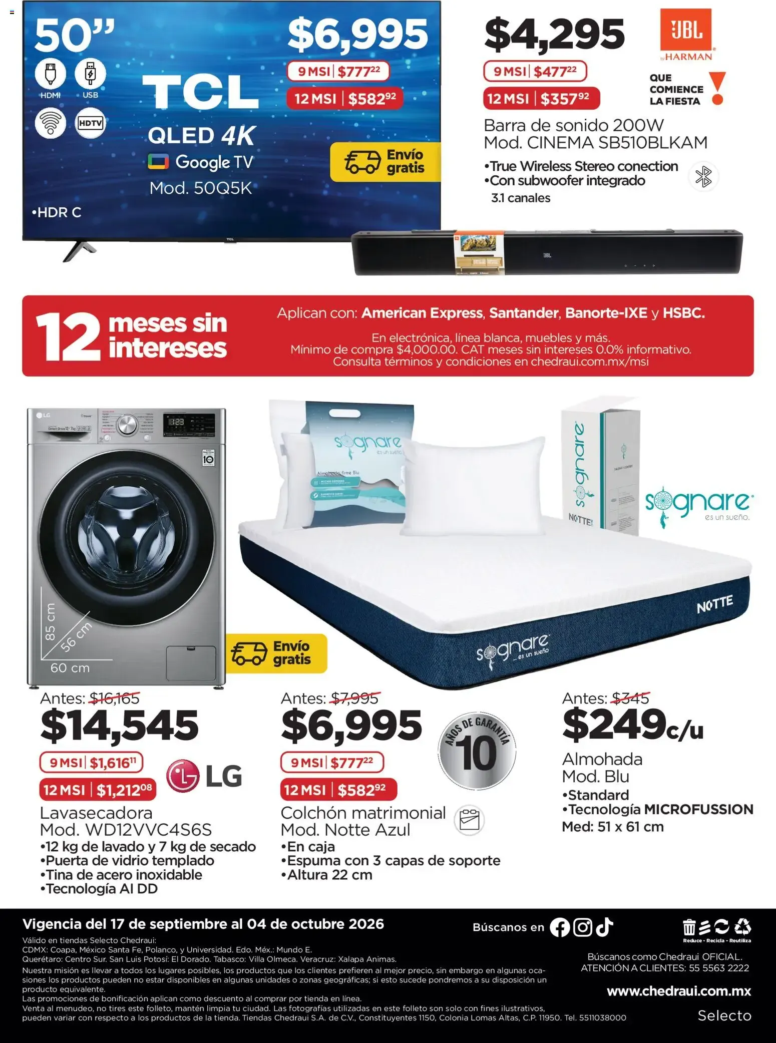 Catálogo de Chedraui folleto Ofertas (17/09/2026 - 04/10/2026) - catálogo en línea 17 de septiembre al 4 de octubre 2026 - Pagina 2