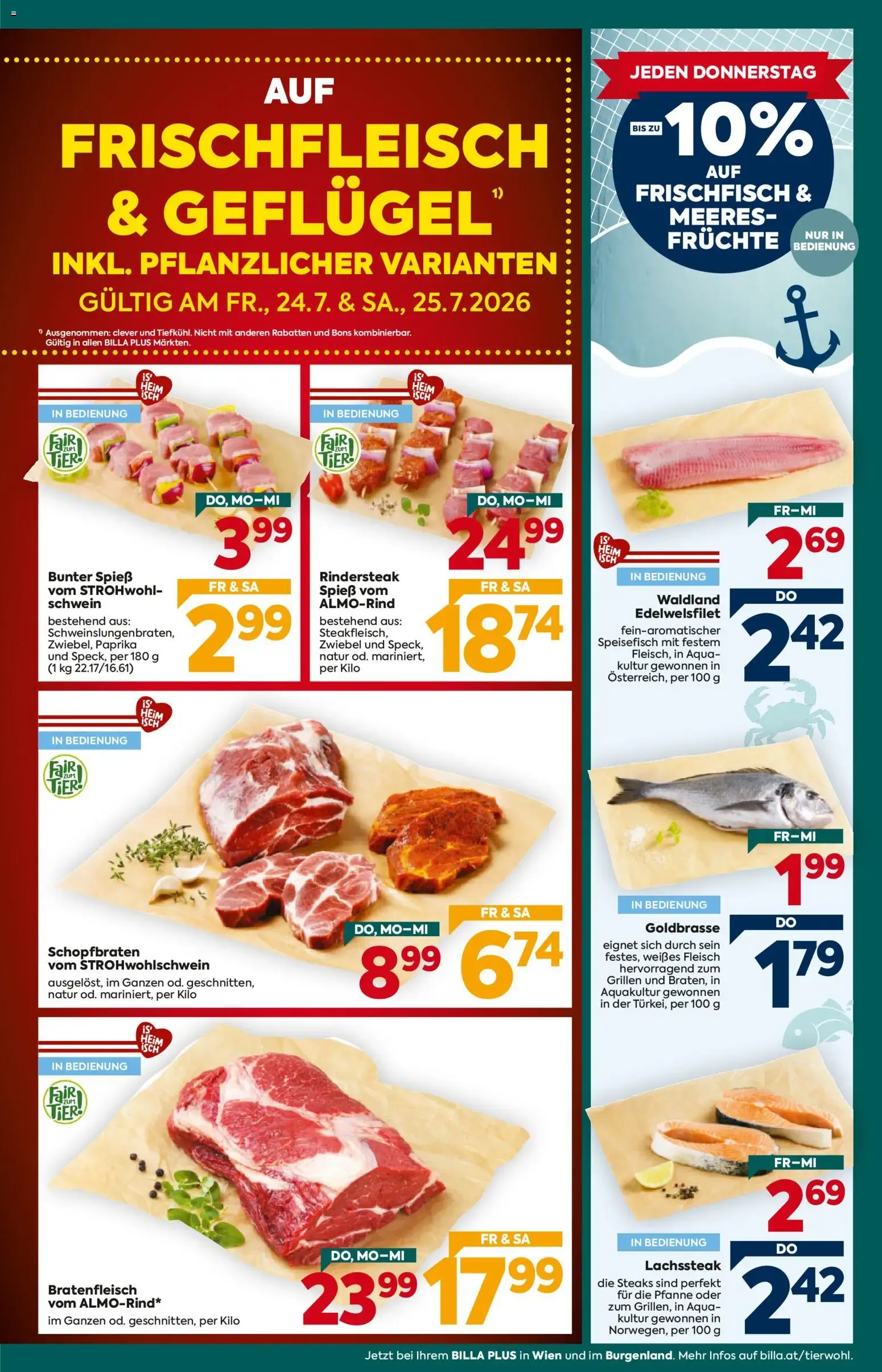 Billa Plus Flugblatt von 23.07.2026 - Aktuelle Angebote von 23. Juli bis 29. Juli 2026 - Flugblätt seite  3