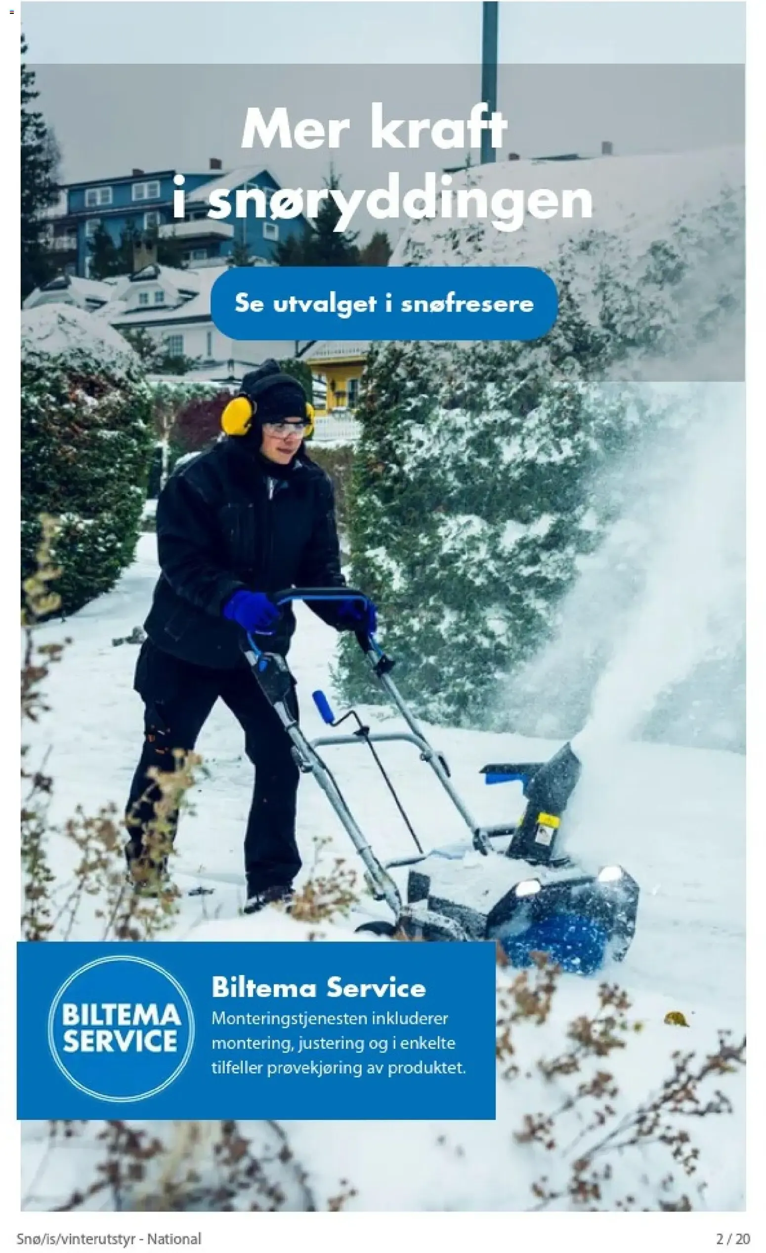 Biltema kundeavis Snø is vinterutstyr (04/10/2026 - 31/03/2027) - Kundeavis og tilbud fra 4. oktober til 31. mars 2027 - kundeavisside 2