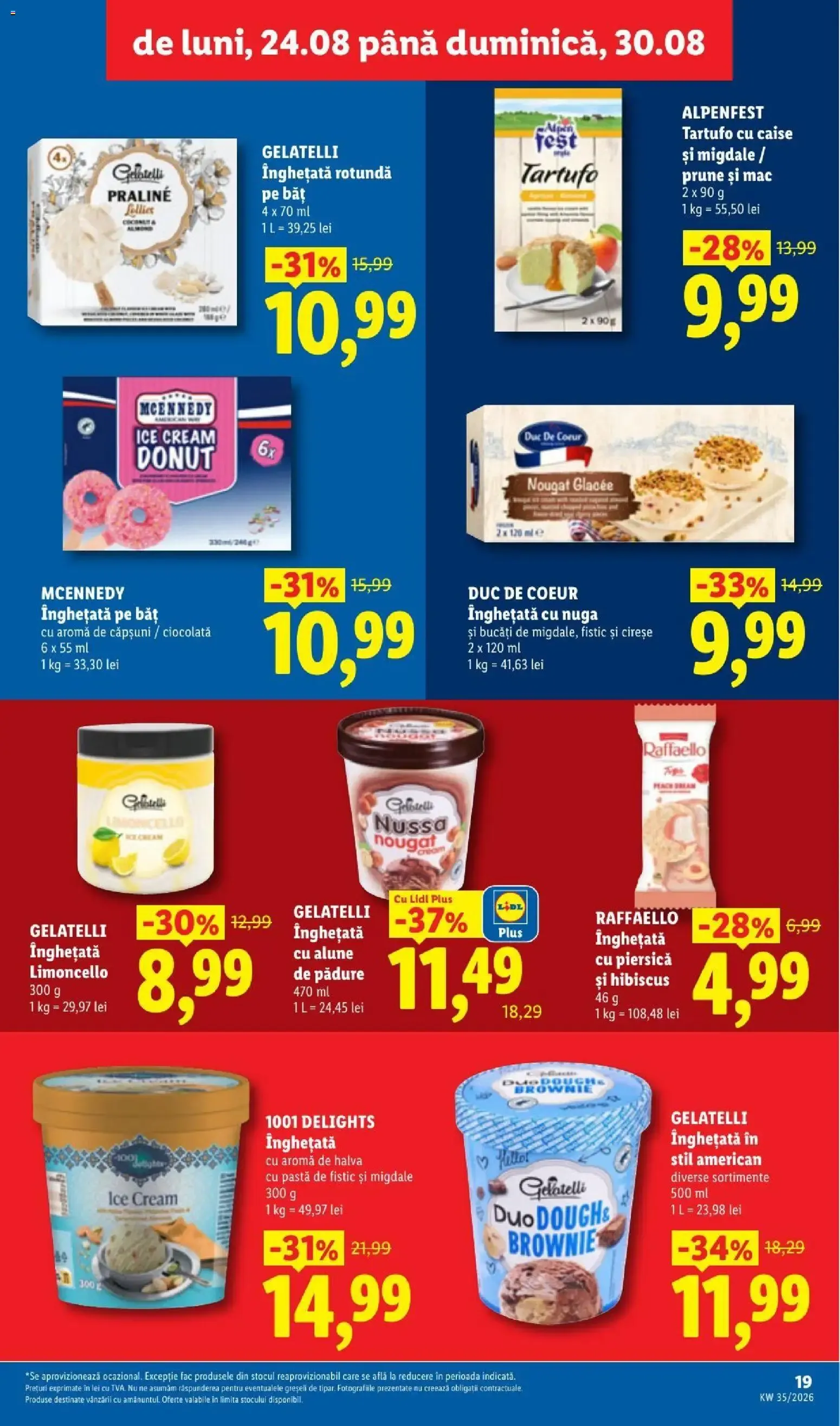 Catalog LIDL: Ieftin și înainte, și după ziua de salariu (Ofertas del 24 al 30 de agosto de 2026) de la 24 august până la 30 august 2026 - Revista Pagina 19