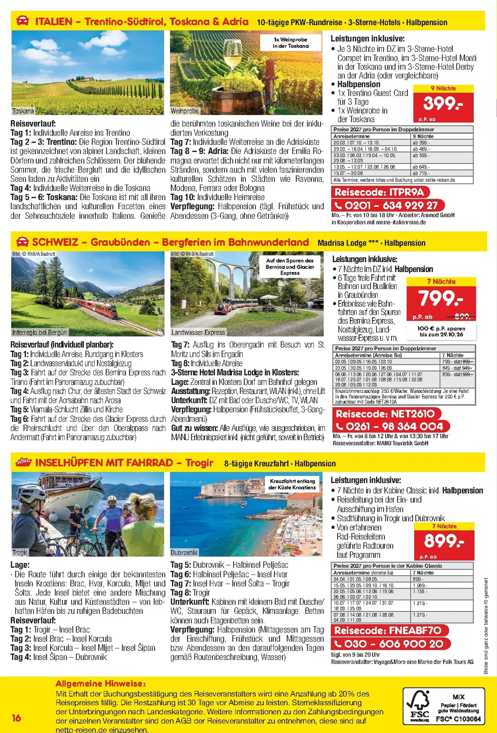 Netto Marken Discount - Reisen Prospekt – von Donnerstag 01.10.2026 bis Samstag 31.10.2026 von 1. Oktober bis 31. Oktober 2026 - Prospekt seite 16
