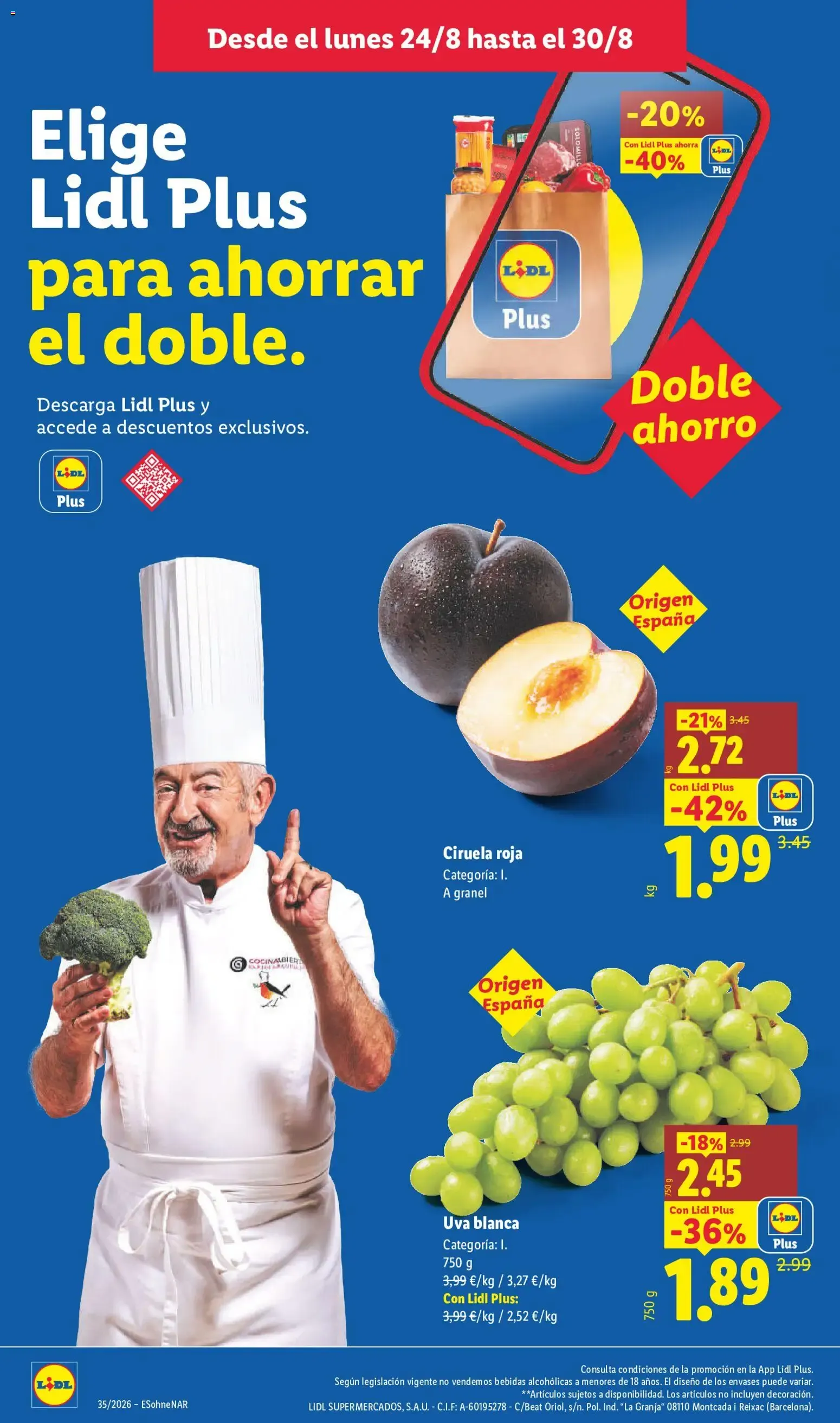 Catálogo de Lidl: Ahorra el doble - Ofertas 24 de agosto al 30 de agosto 2026 - Página 4