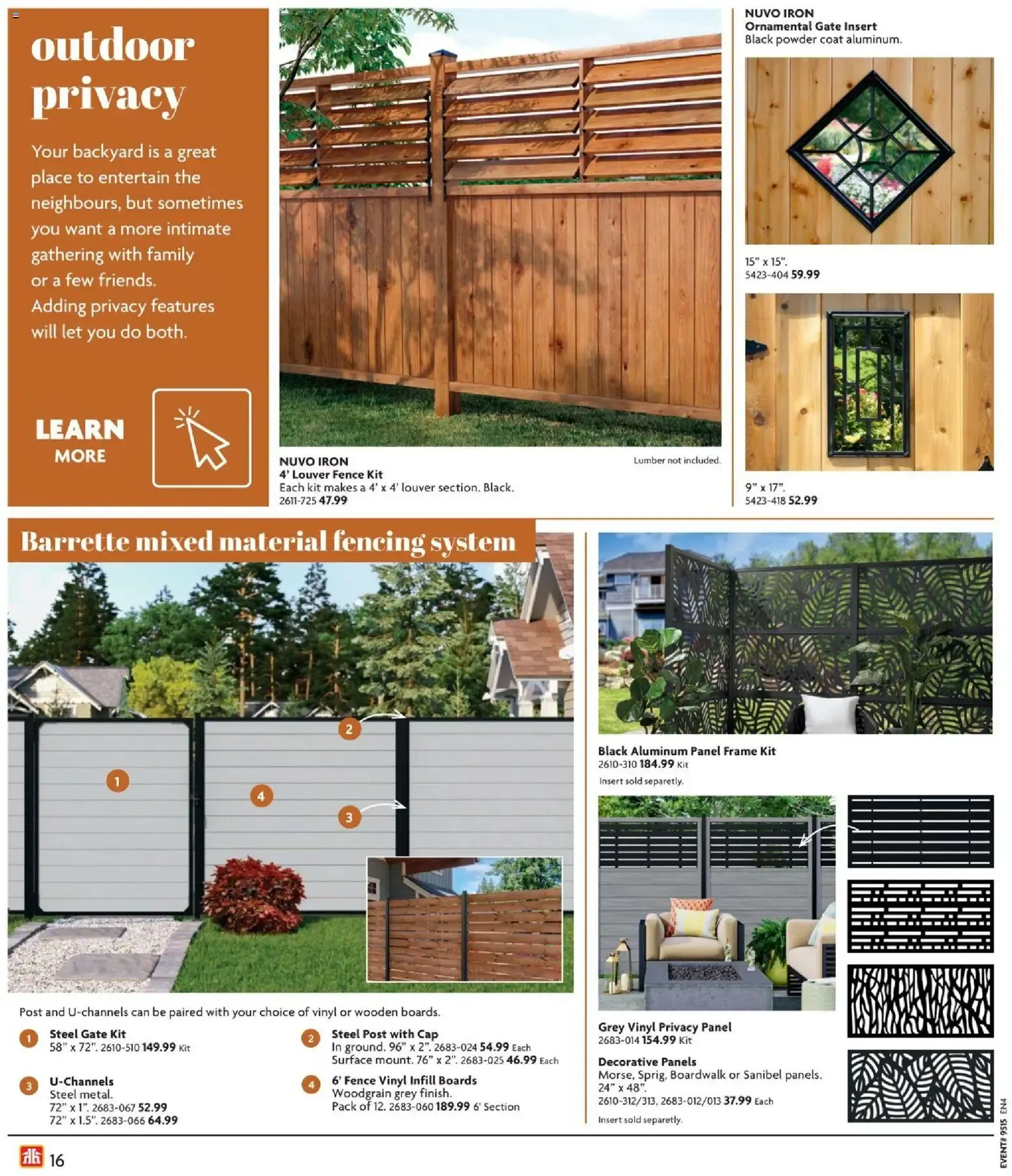 Home Hardware flyer - Building Guide from Apr 9, 2026 > weekly specials & deals from April 9 to July 31 2026 - flyer page 16