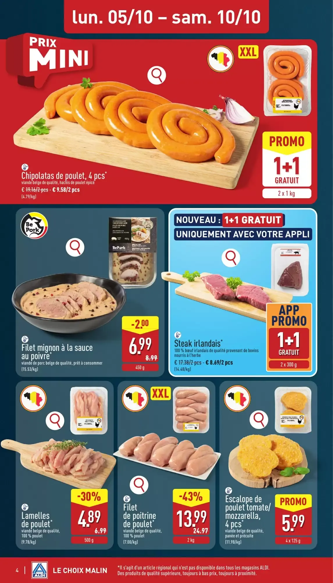 ALDI Dépliant du lun. 05/10 au sam. 10/10 inclus van 5 oktober tot 10 oktober 2026 - folder pagina 4