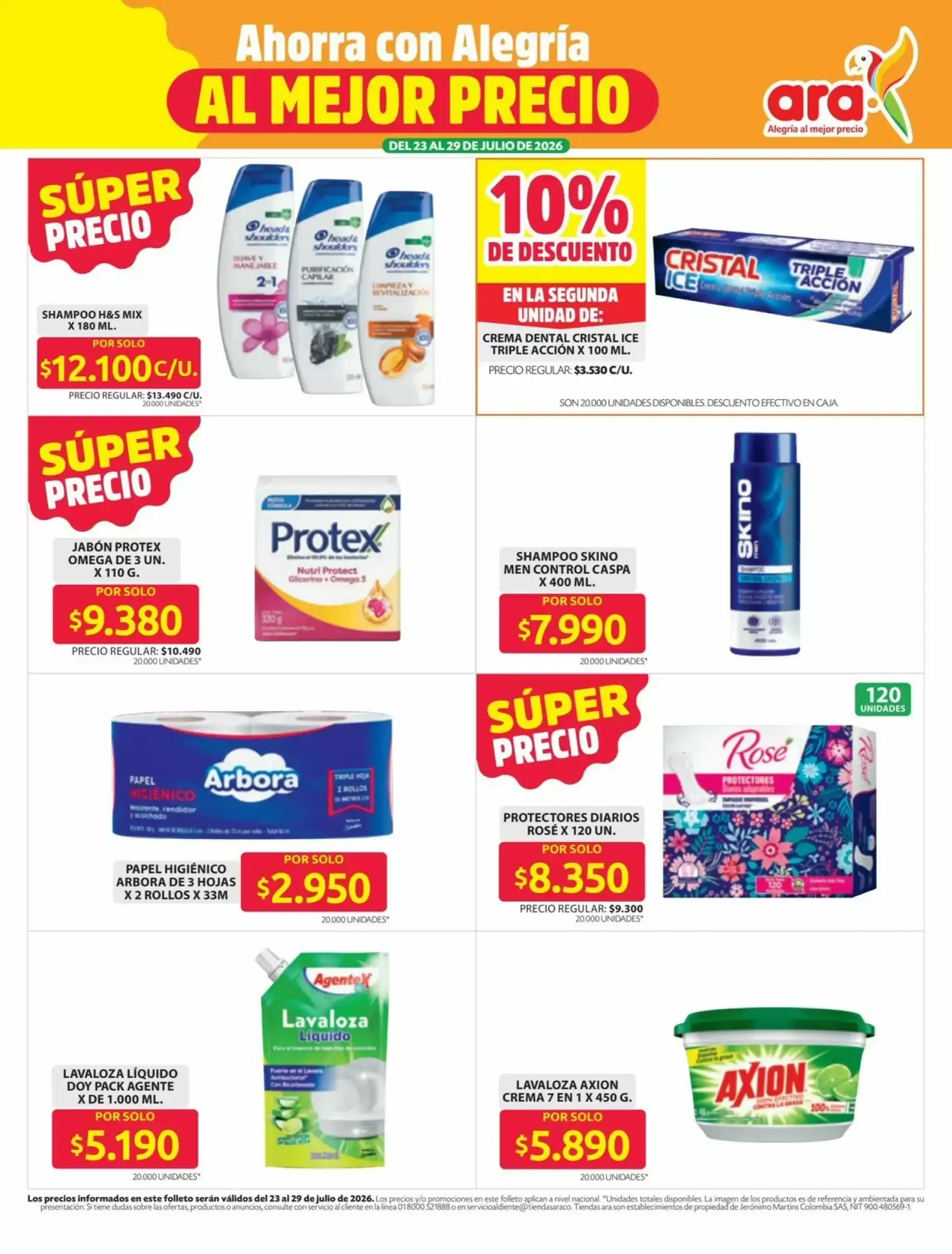 Catalogo de Los Precios Más Bajos - Tiendas Ara 23 de julio al 29 de julio 2026 - Pag 12