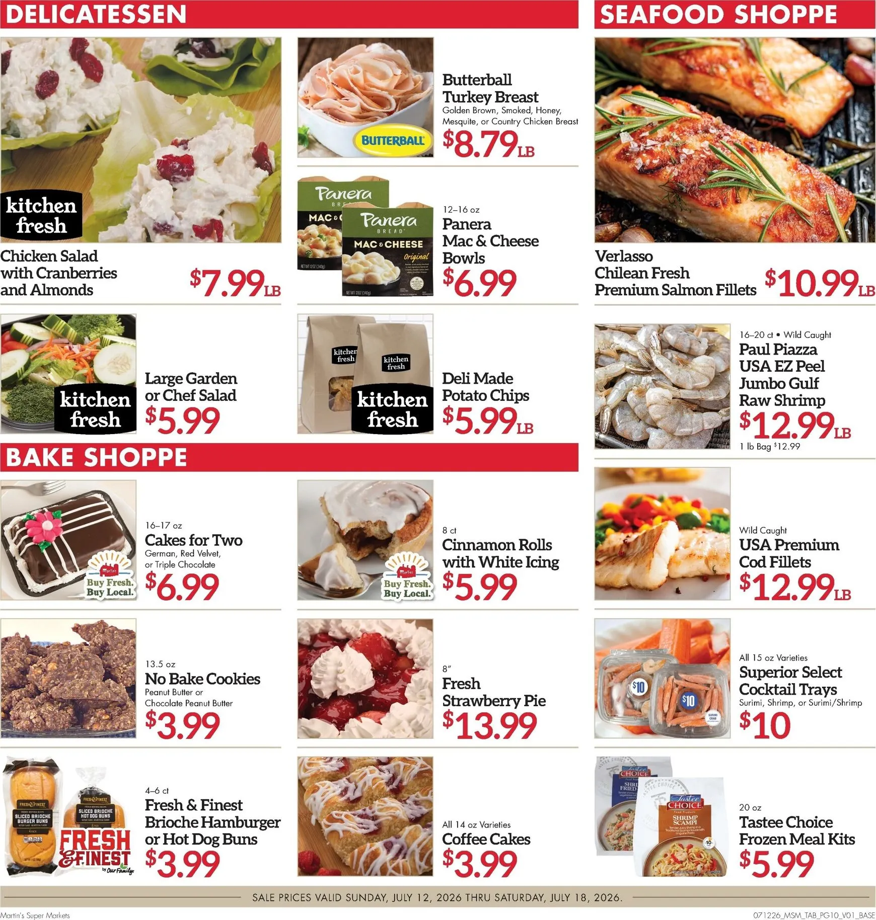 Weekly ad Current Martin's Super Markets leaflet valid from Sunday 07/12/2026 to Saturday 07/18/2026 from July 12 to July 18 2026 - Page 10