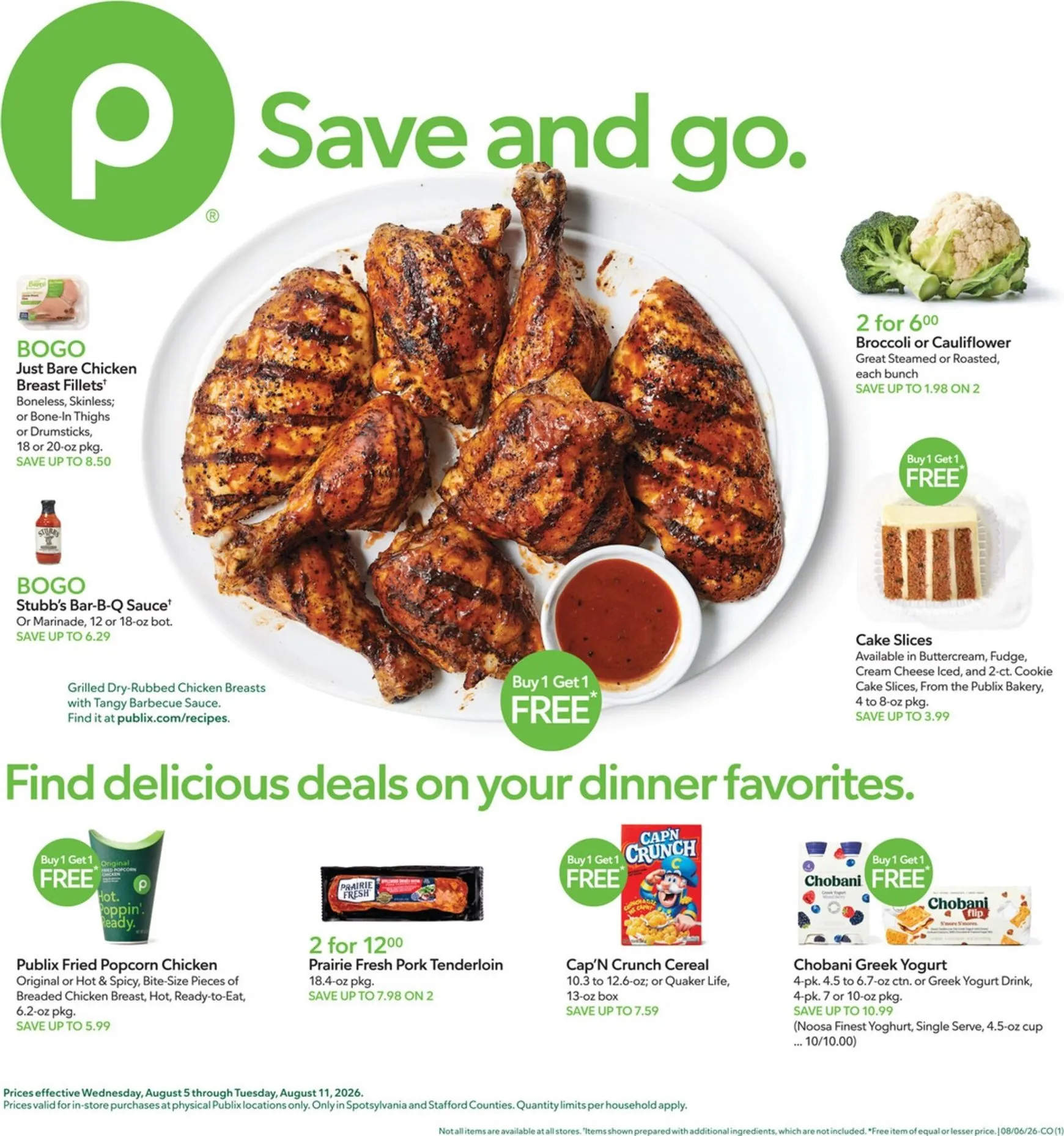 Publix: Save and Go - Deals on Your Dinner Favorites