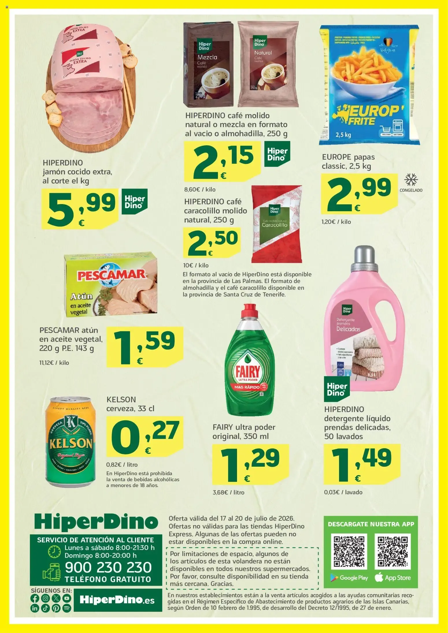 Catálogo de HiperDino OFERTAS QUE VUELAN 17 de julio al 20 de julio 2026 - Página 2
