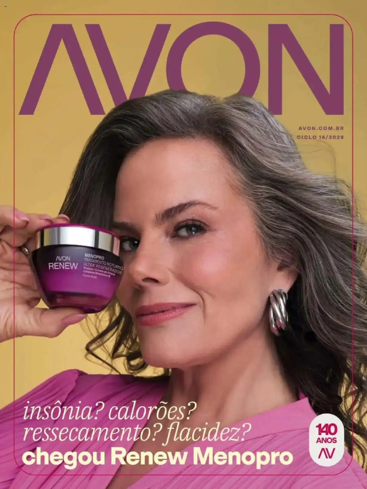 Encarte de Revista Avon - Chegou Renew Menopro - Ciclo 16/2026 12 de outubro até 2 de novembro 2026 - Pagina 1