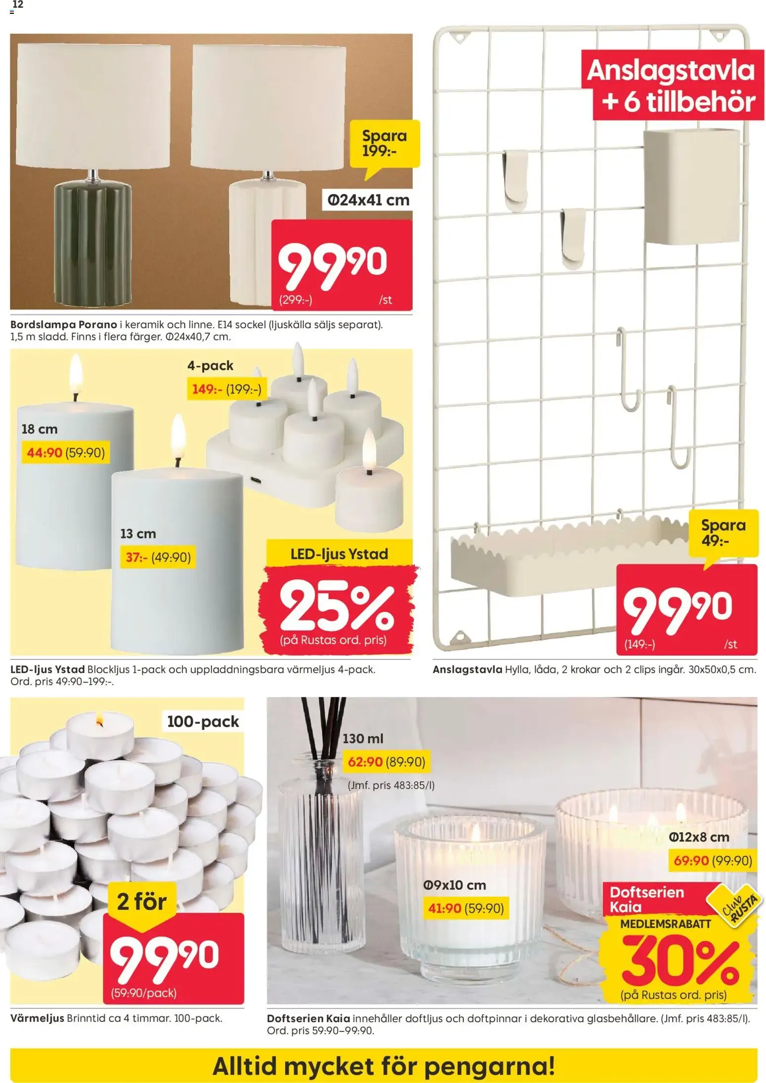 Rusta erbjudanden från 14/09/2026 - 20/09/2026 > Reklamblad nuvarande rabatter från 14 september till 20 september 2026 - Reklamblad sidor 12