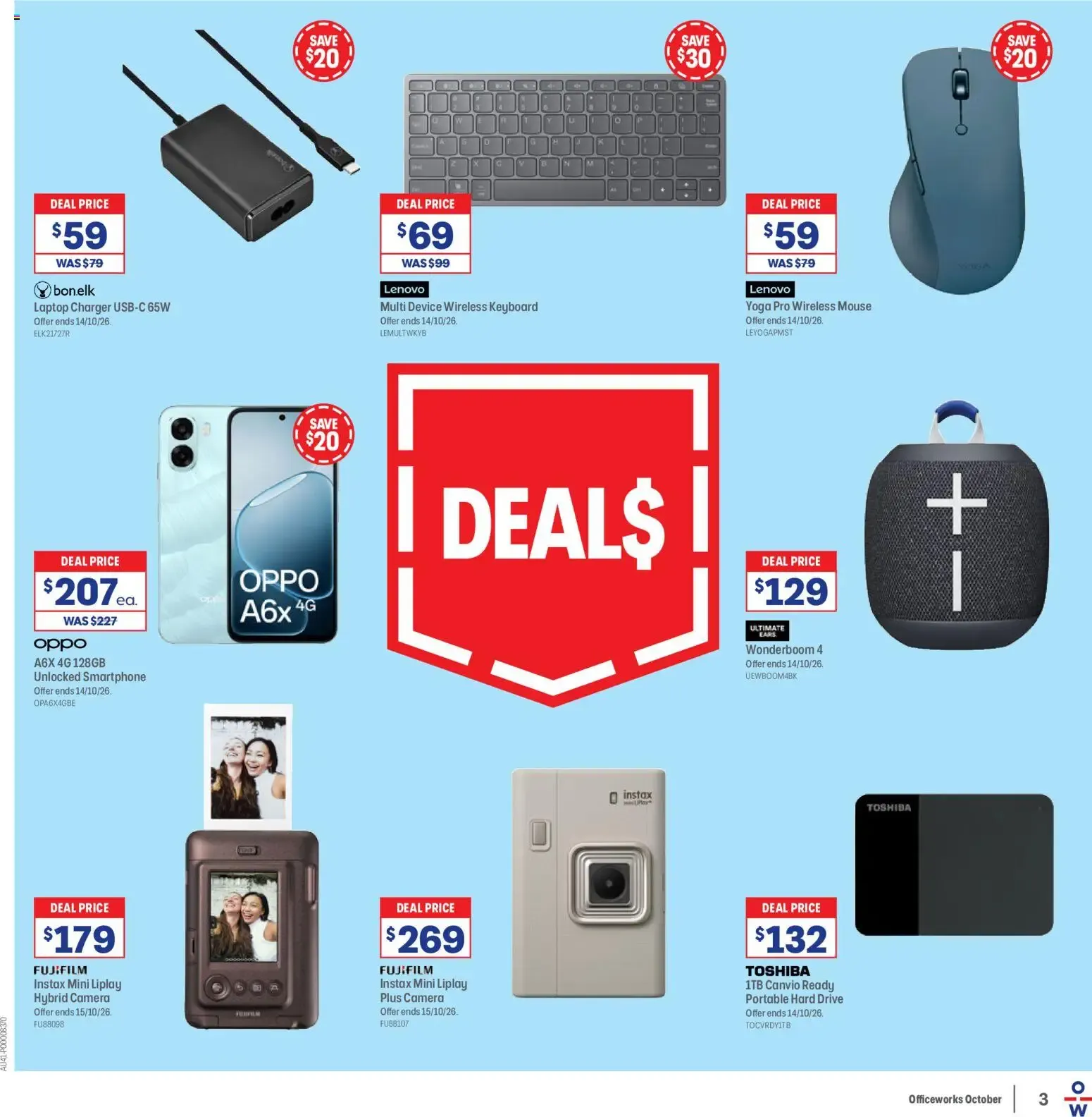 Officeworks catalogue - 01/10/2026 > weekly / monthly specials - Catalogue valid from 1 October to 14 October 2026 - page 3